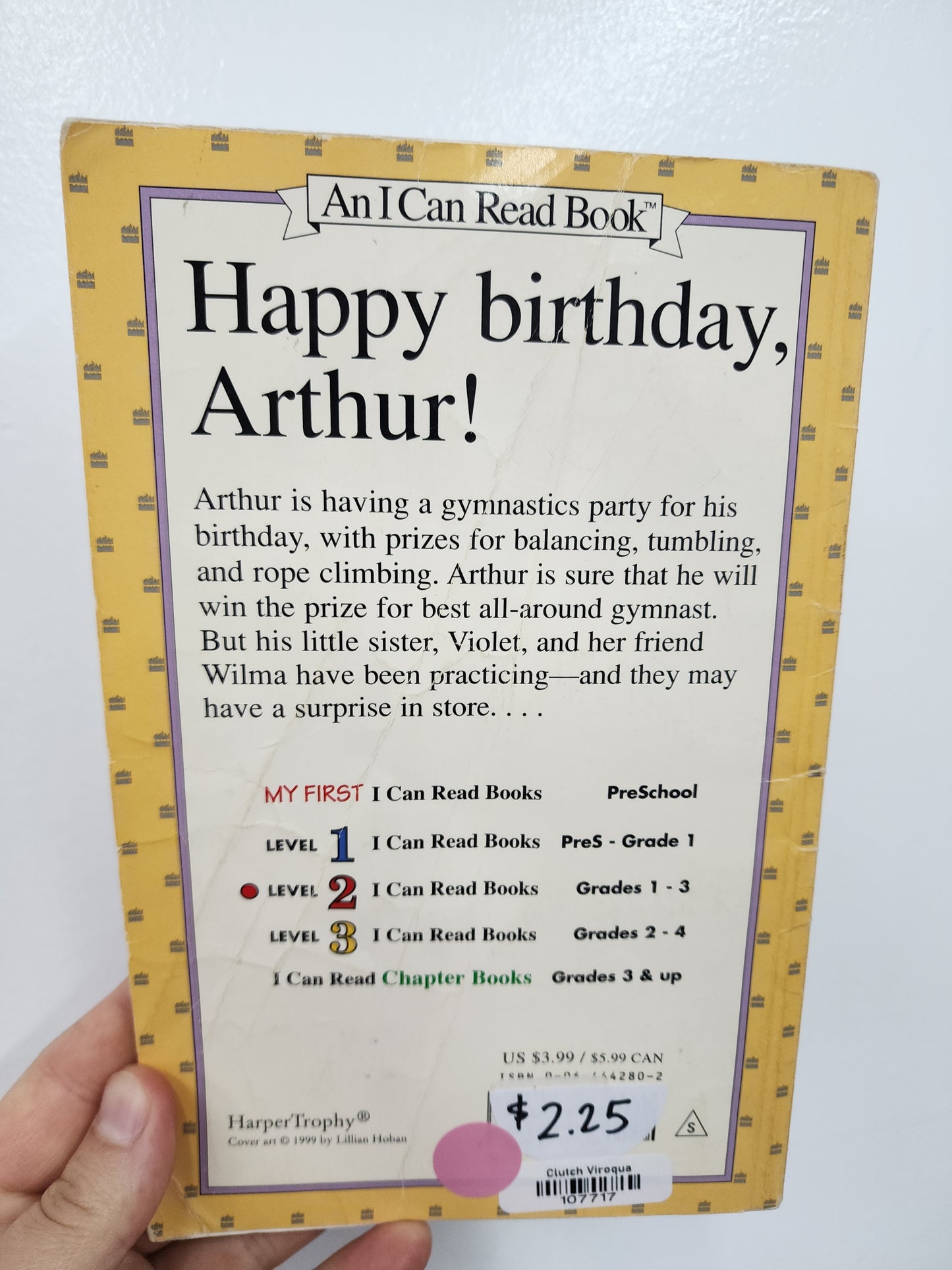 BOOK: Happy Birthday, Arthur! Paperback, Vintage!