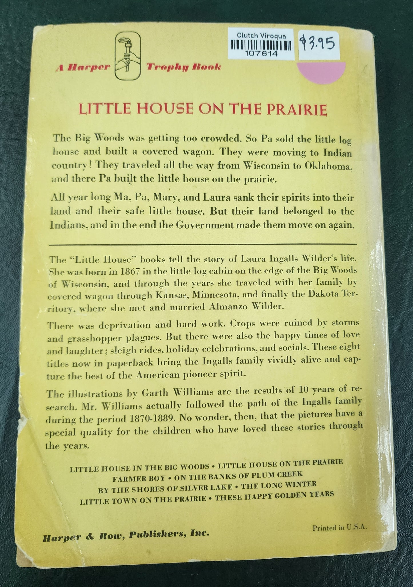Little House on the Prairie by Laura Ingalls Wilder
