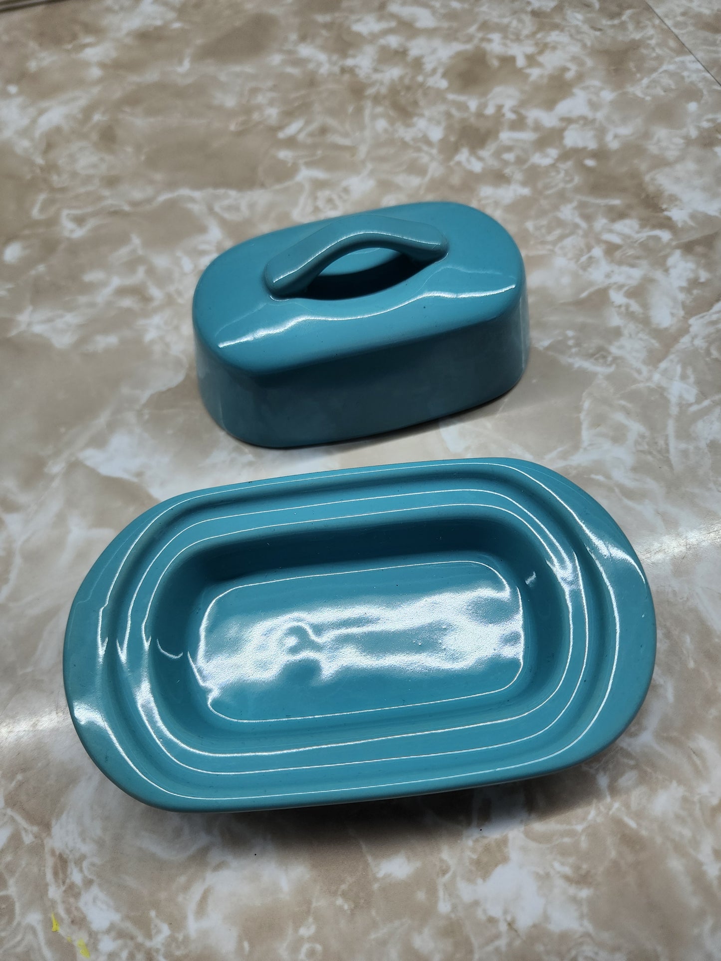 Chantal Butter Dish, blue