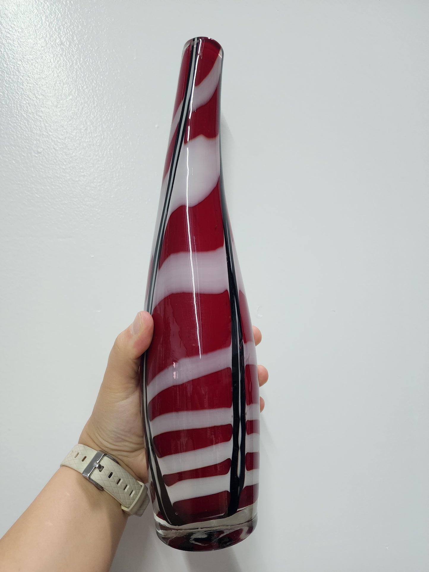 Handblown glass vase