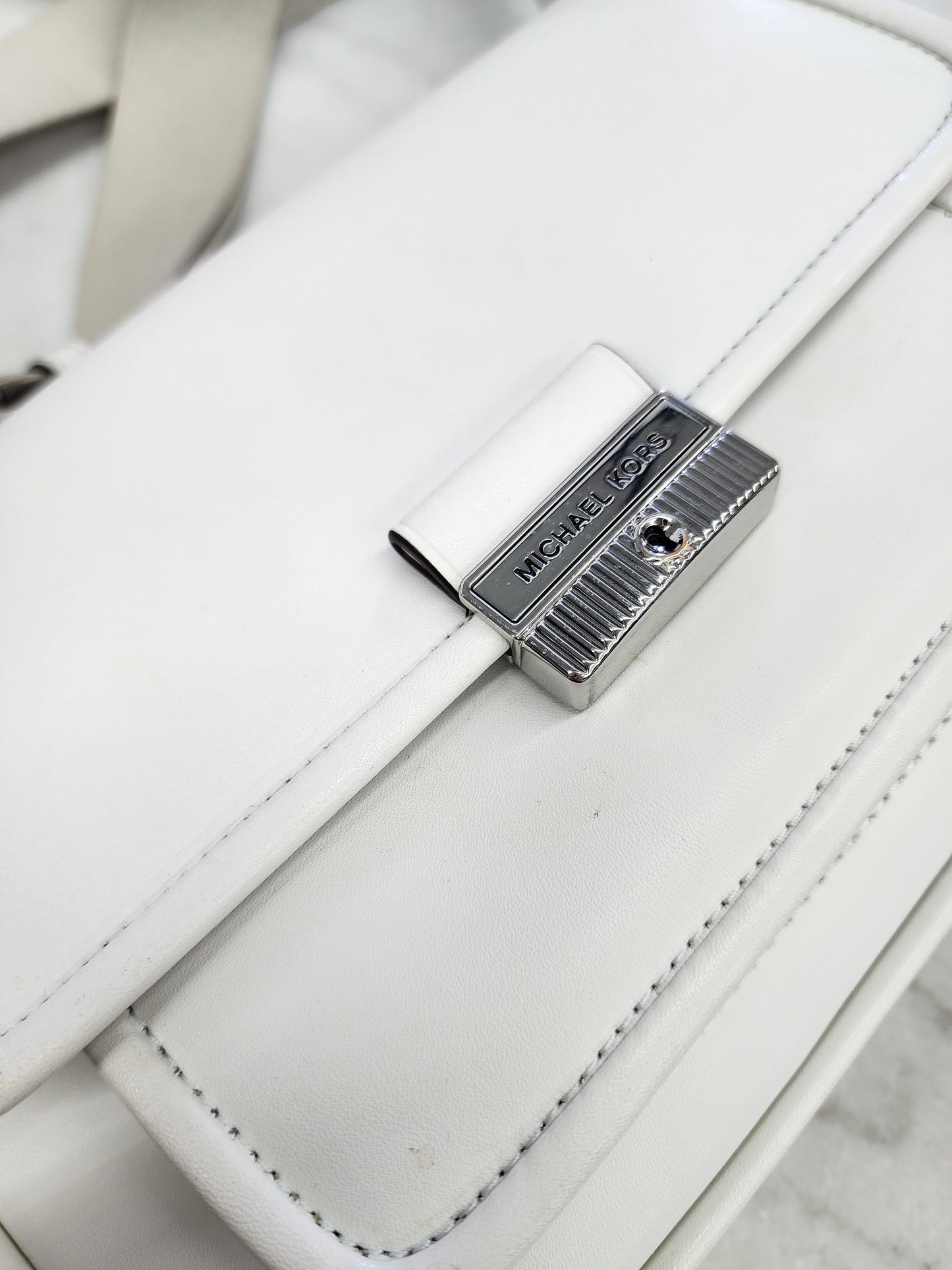 Michael Kors Crossbody Purse, White