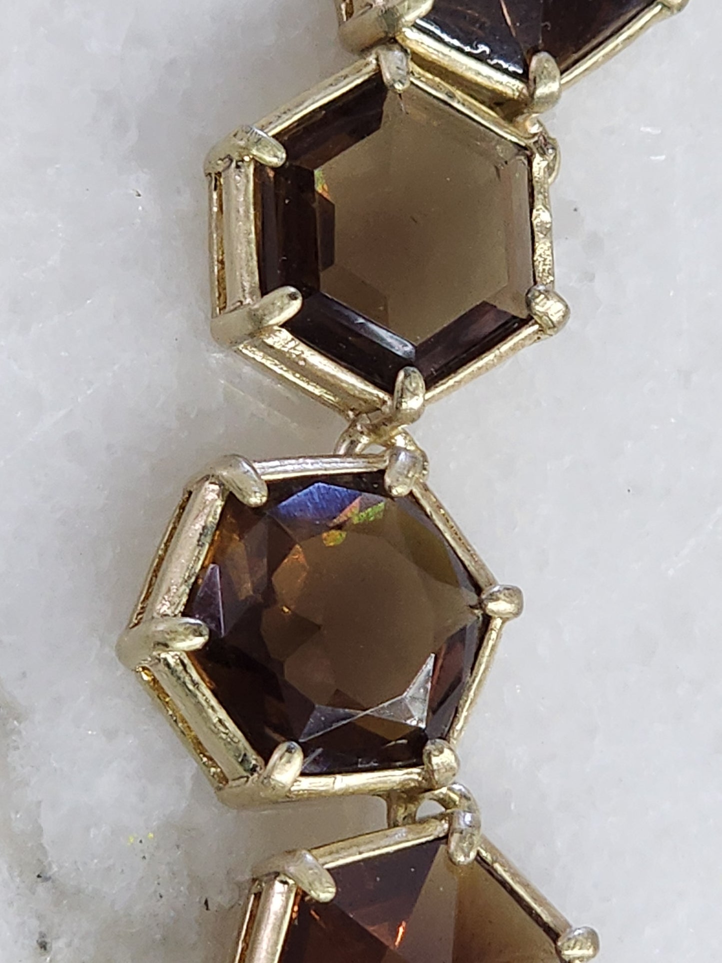 Talbots Crystal Faceted Glass Necklace