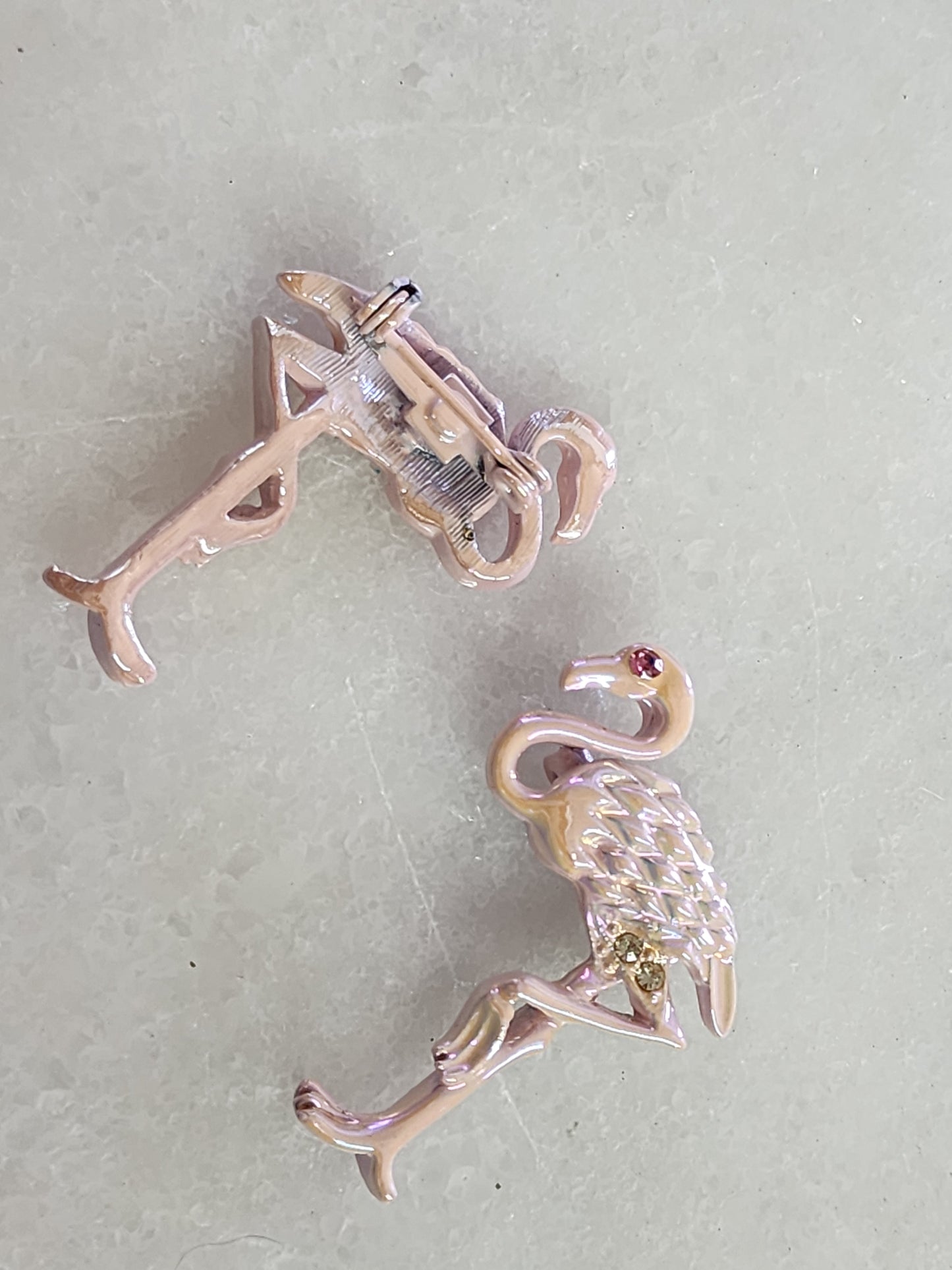 Flamingo Brooches - Set of 2