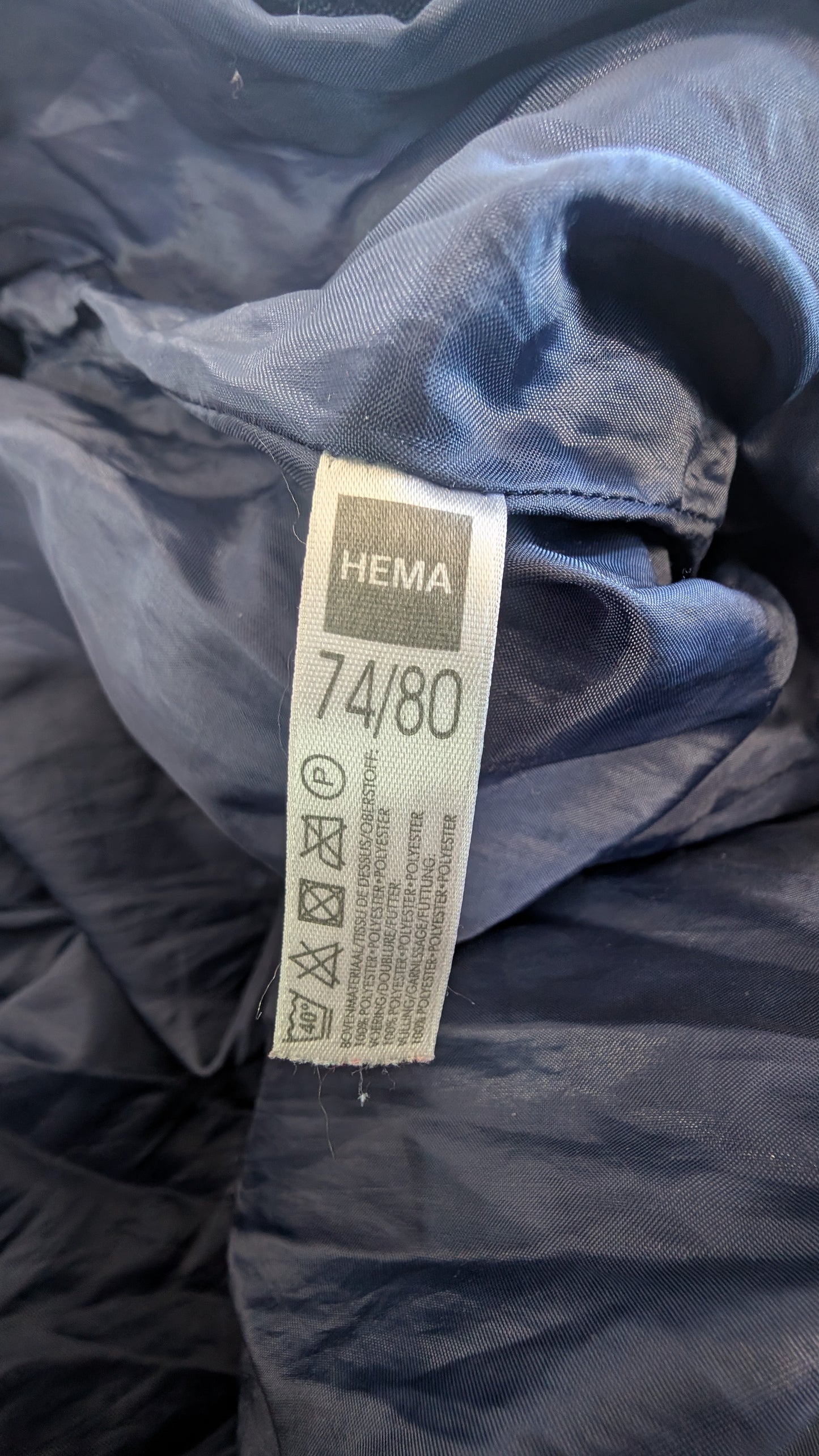 Star Snowsuit, Hema brand, 6-12 months