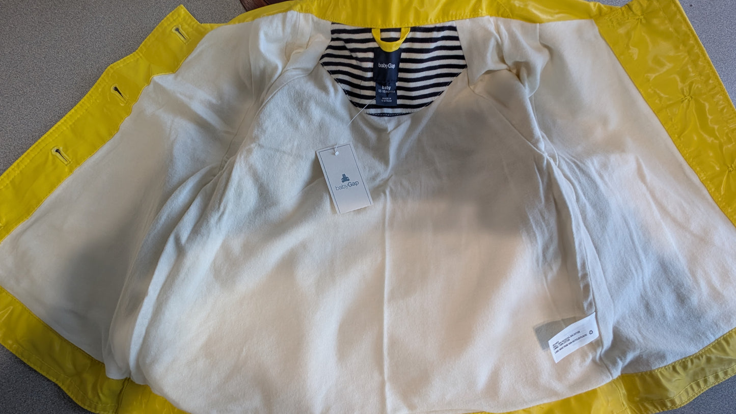 Baby Gap rain coat, NWT, size 12-18 months