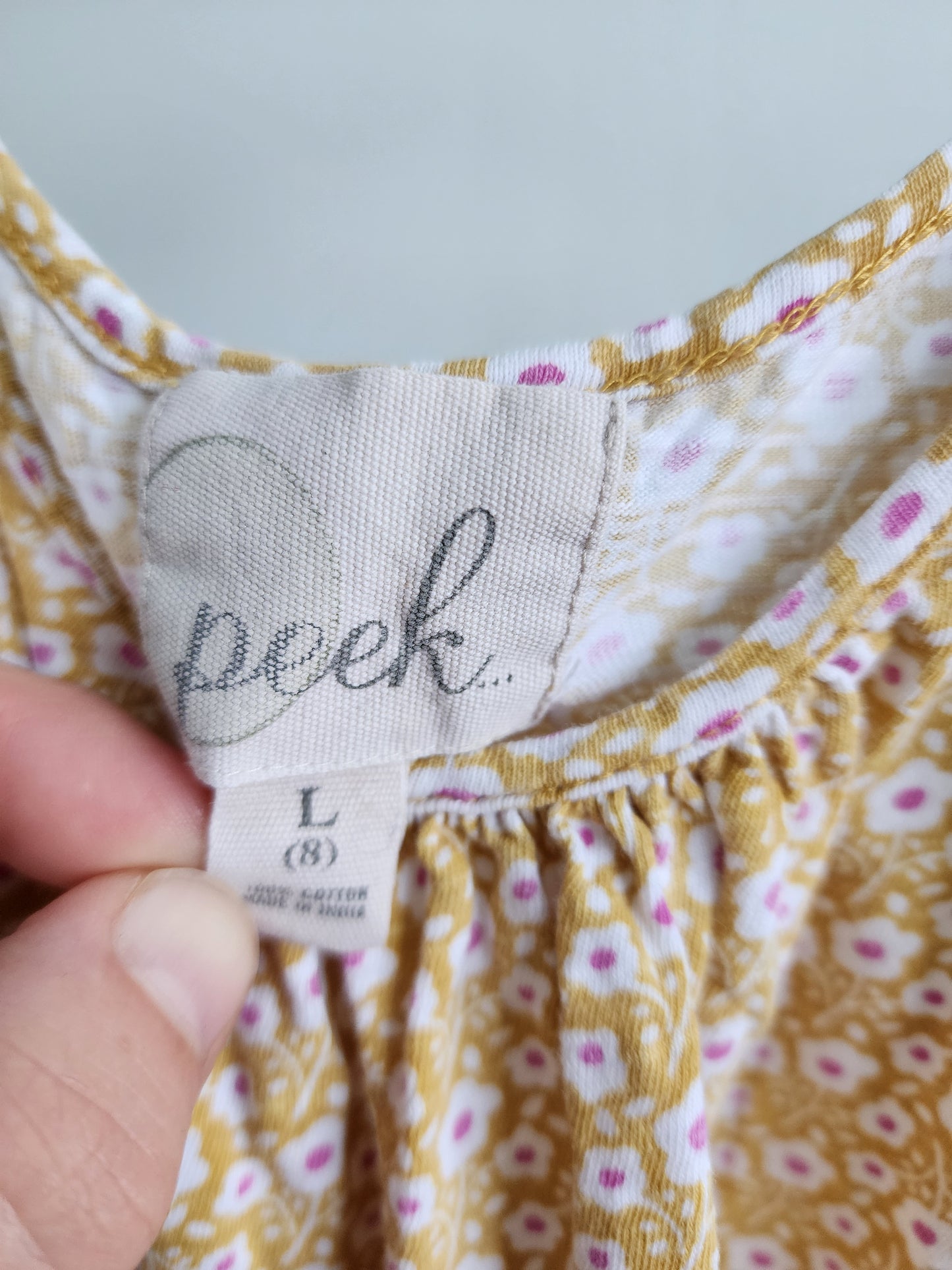 Peek Sleeveless Top, Size L (8 kids)