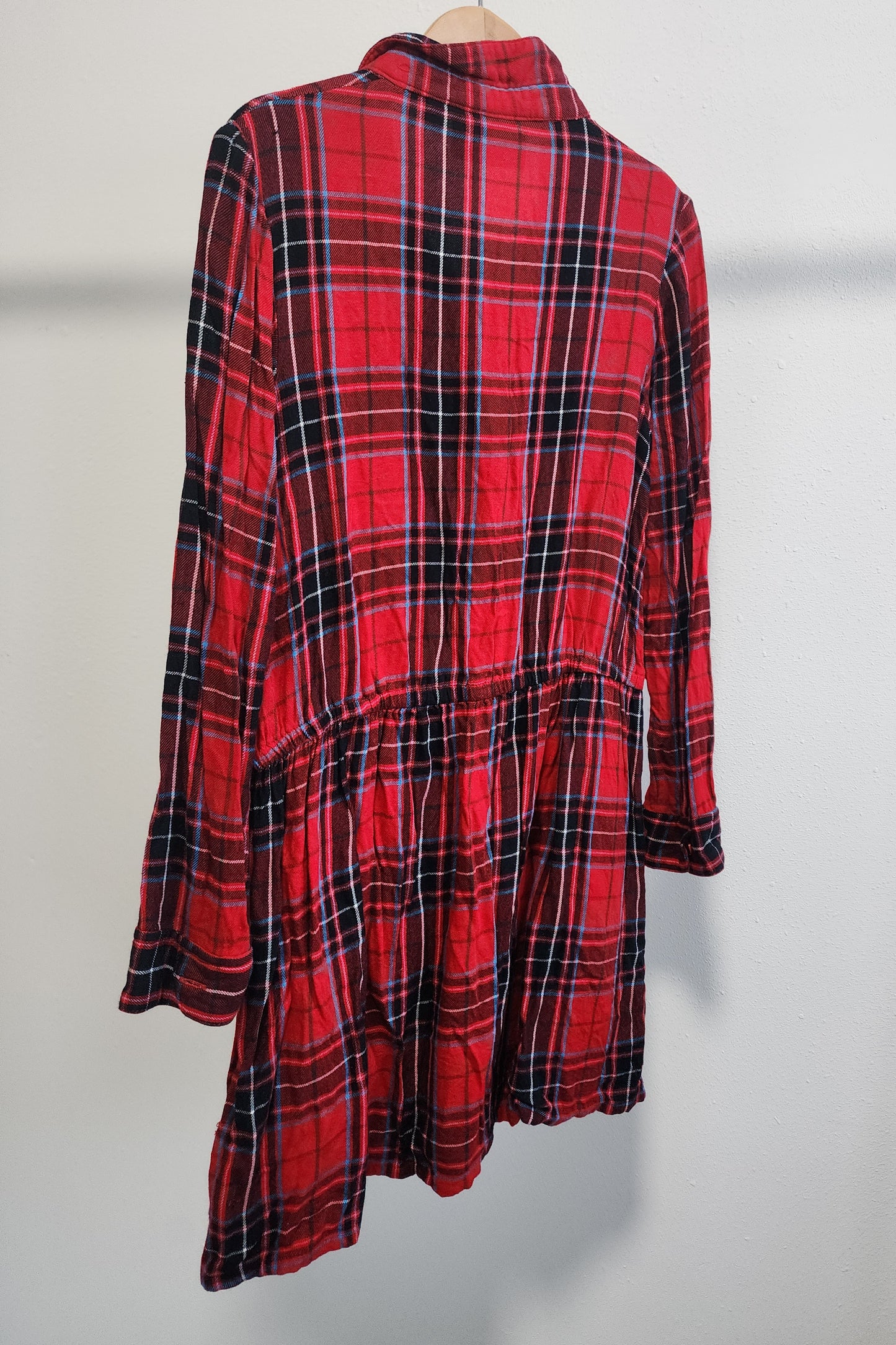 Mini Boden Red Plaid Dress, Size 8/9 (Kids)