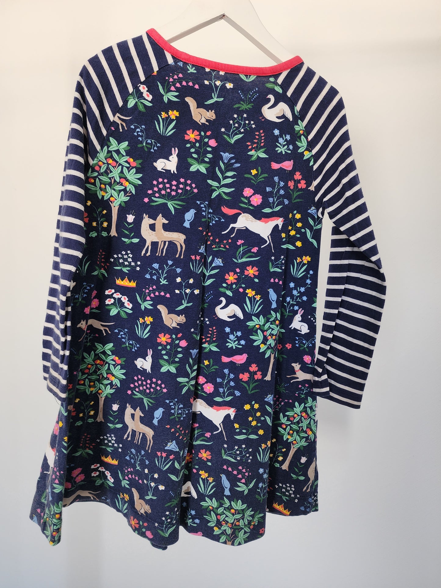 Mini Boden Woodland Dress, Size 7/8 (Kids)