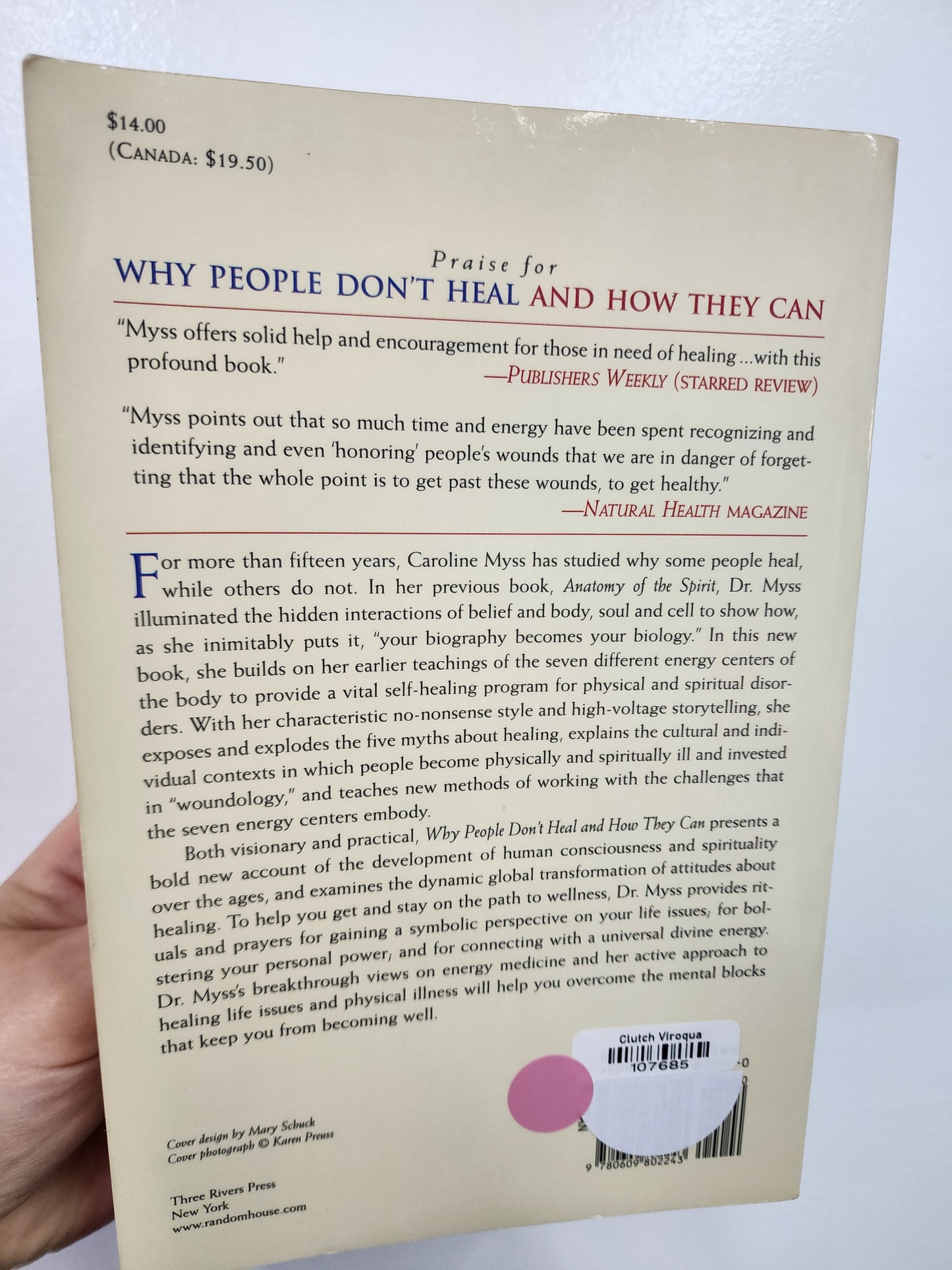 BOOK: Why People Don't Heal And How They Can, Carolyn Myss