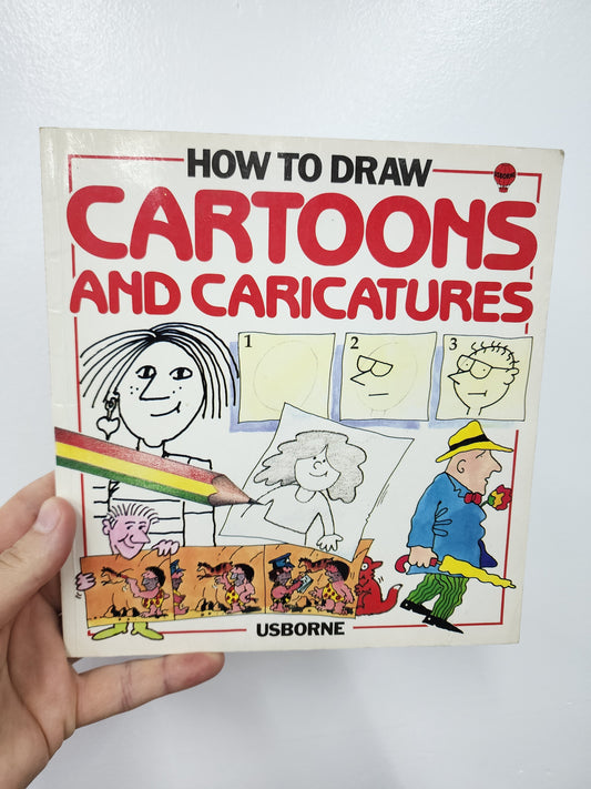BOOK: How To Draw Cartoons And Caricatures, Usborne, Vintage!