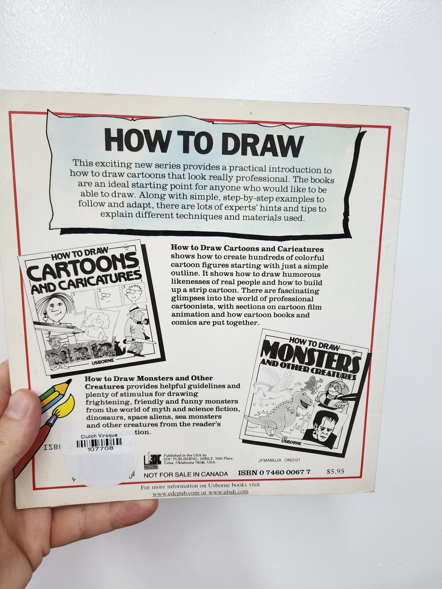 BOOK: How To Draw Cartoons And Caricatures, Usborne, Vintage!