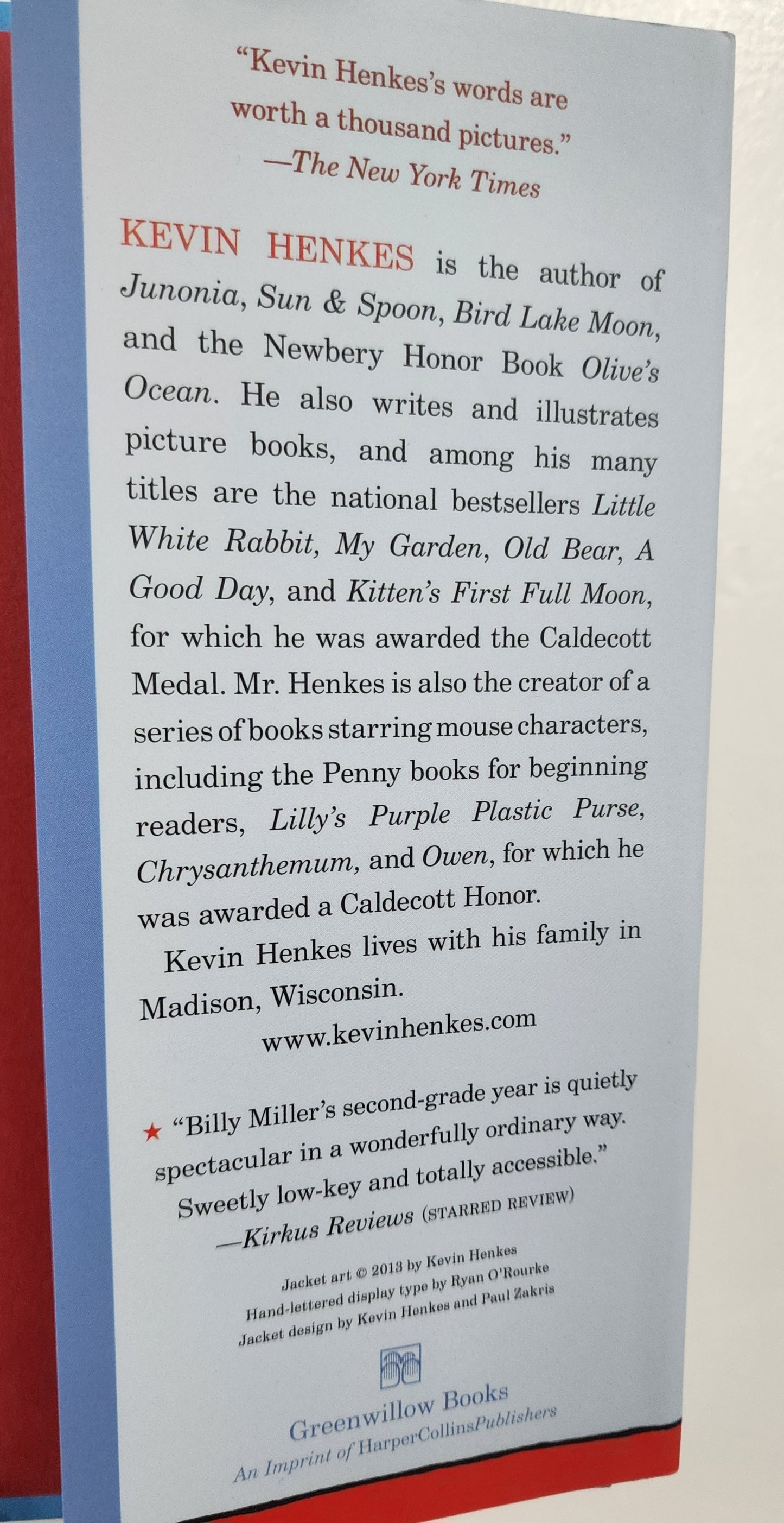 BOOK: The Year of Billy Miller by Kevin Henkes