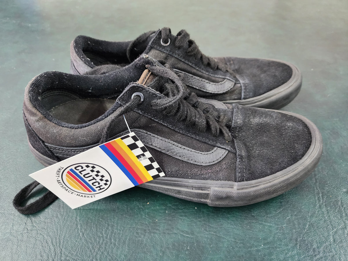 Vans Old Skool Black, Laces, Men's 8 / 40.5