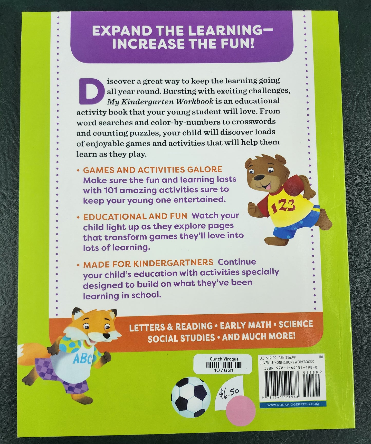 My Kindergarten Workbook, Ages 5 to 6