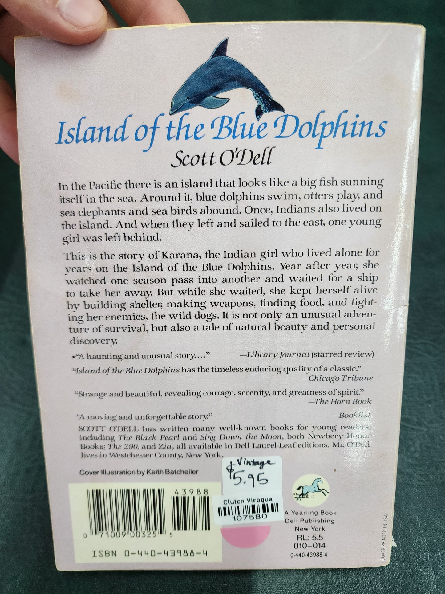 Island of the Blue Dolphins, by Scott O'Dell