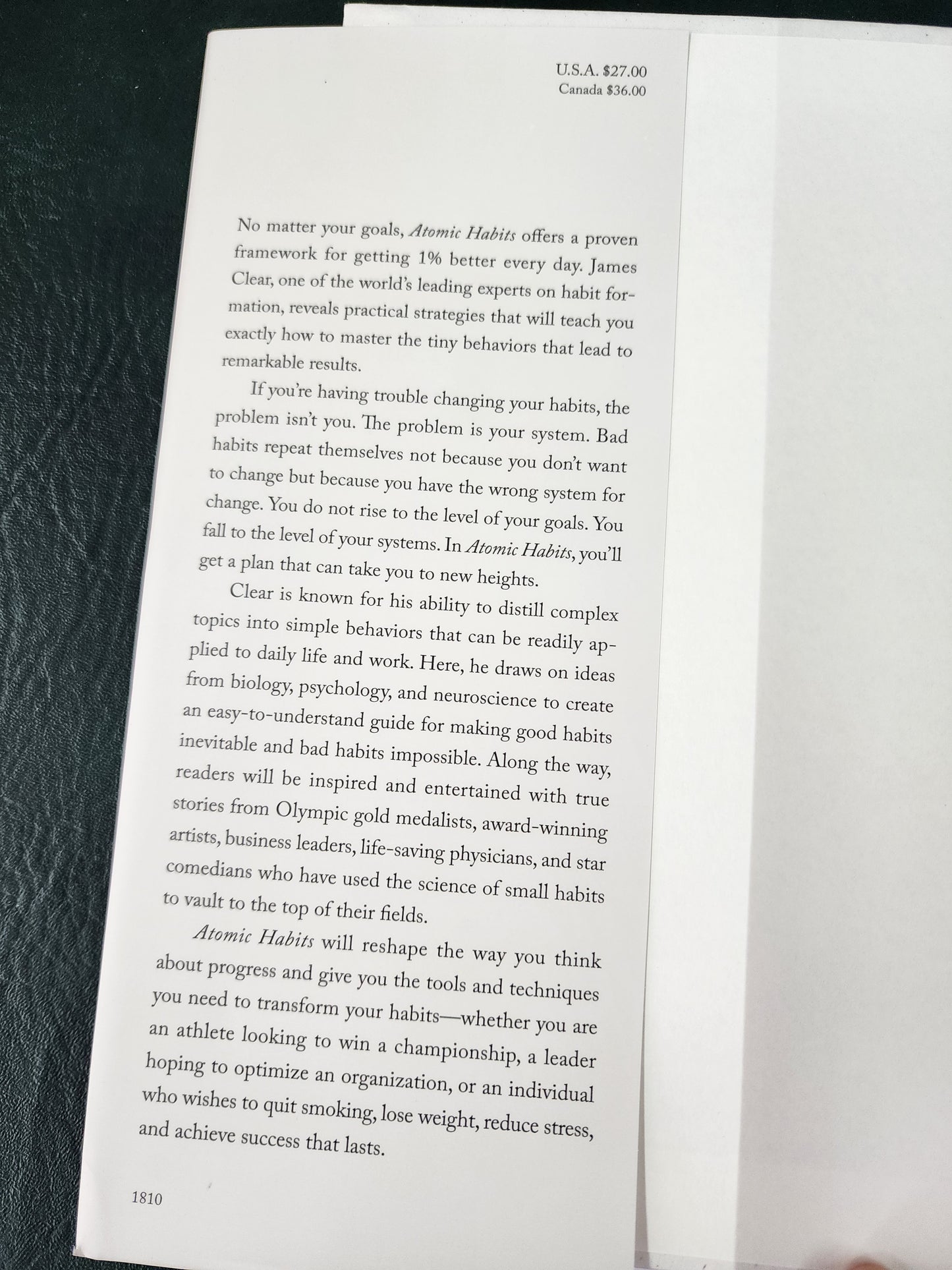 Atomic Habits by James Clear