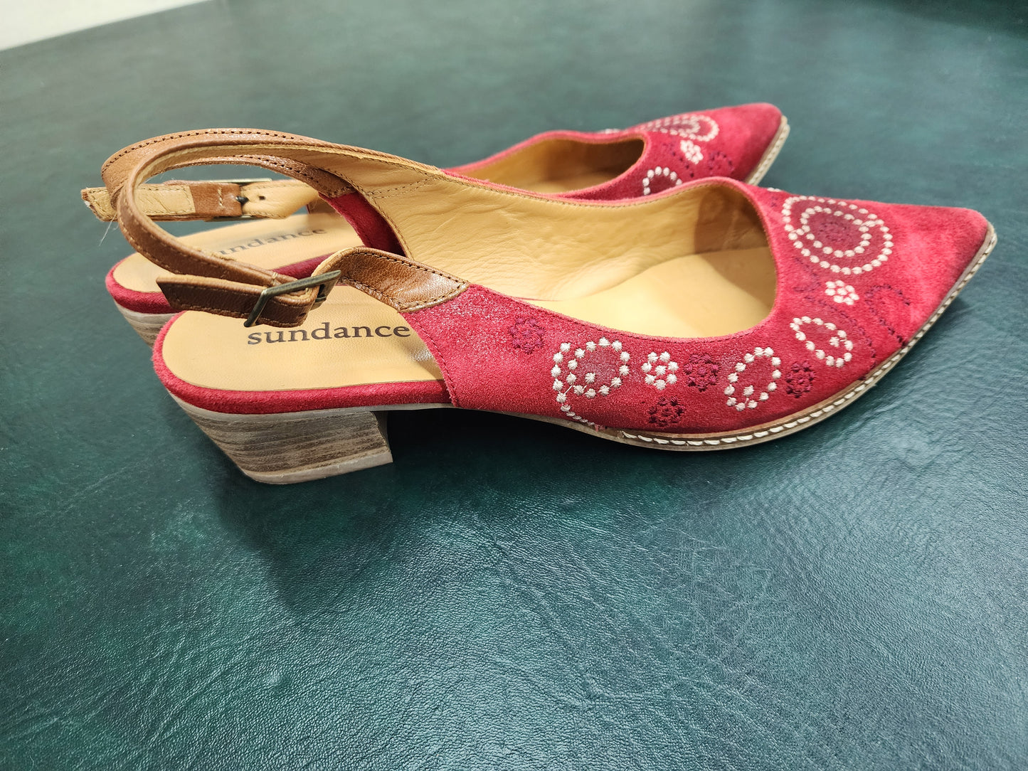 Sundance Mule Pumps, Red, Women's 41