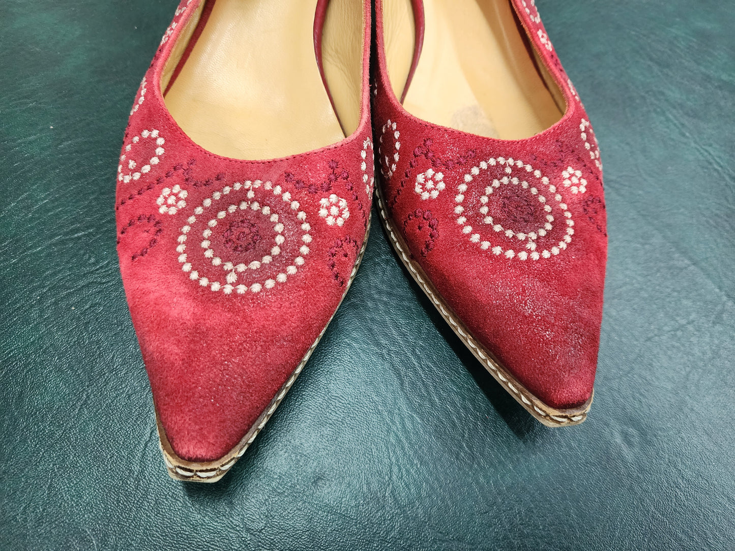 Sundance Mule Pumps, Red, Women's 41