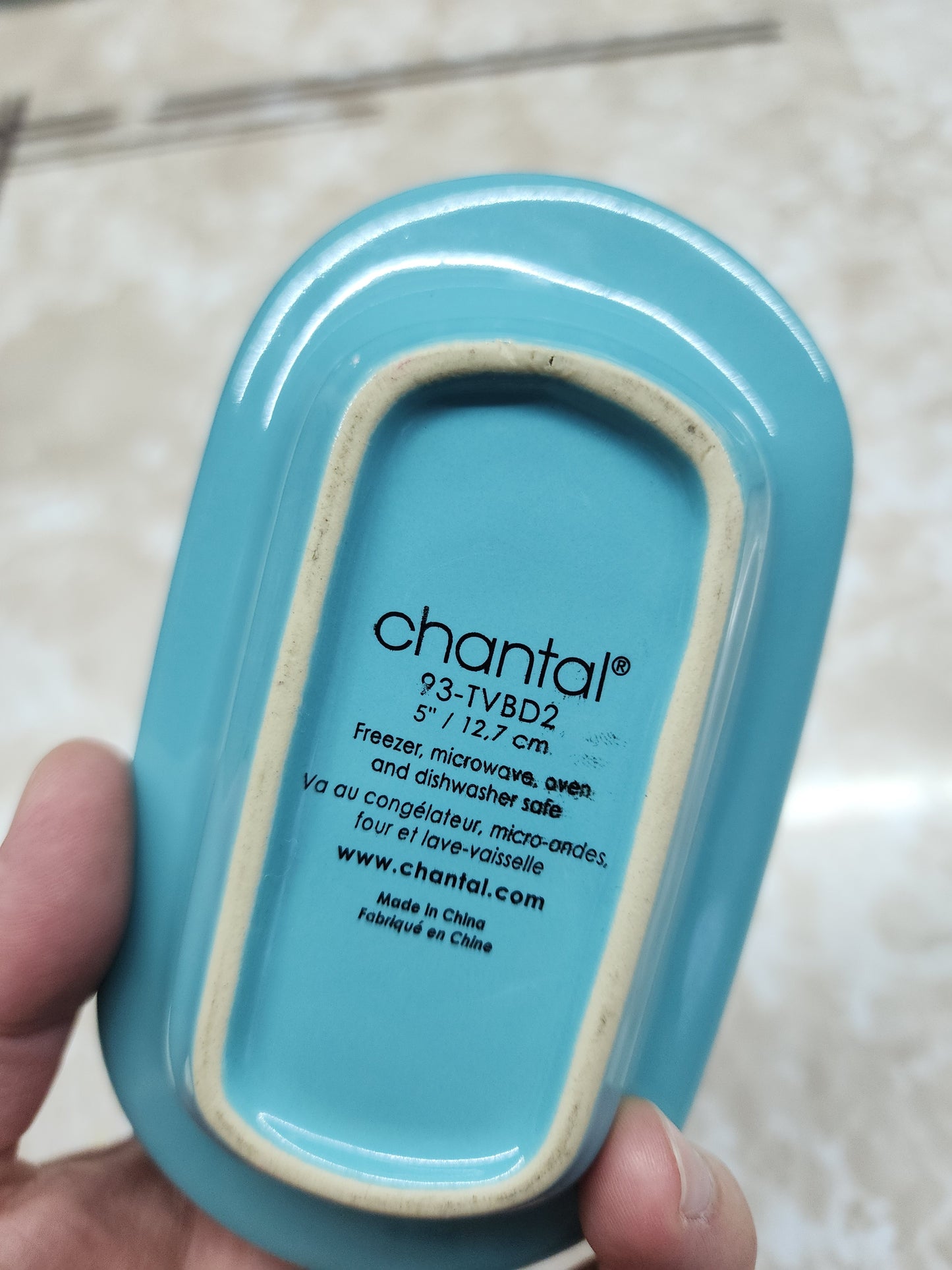 Chantal Butter Dish, blue