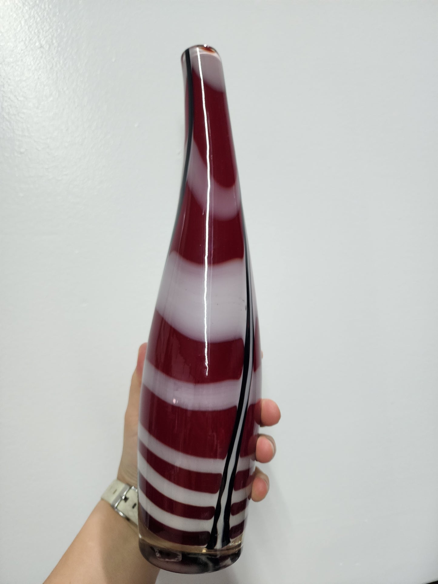 Handblown glass vase