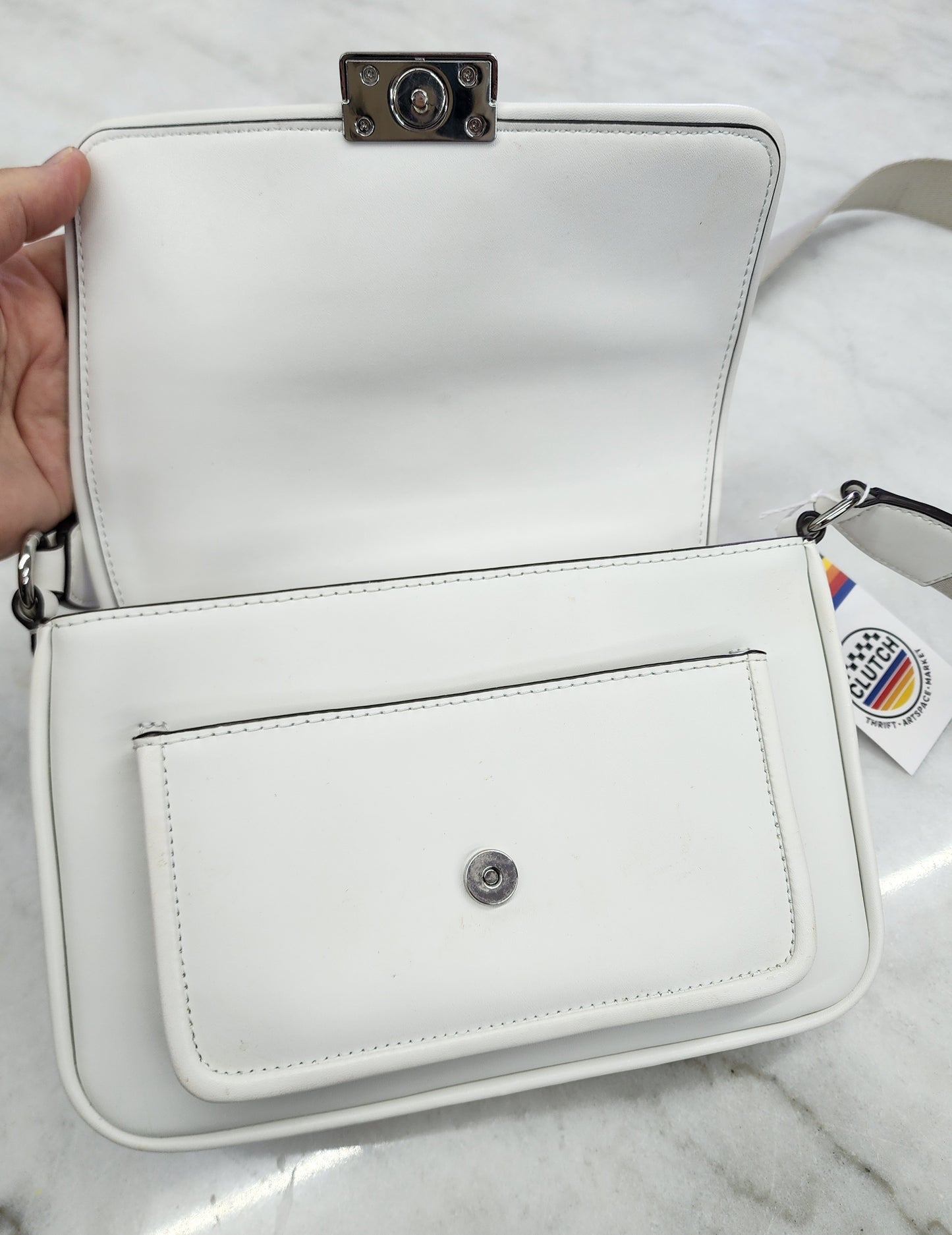 Michael Kors Crossbody Purse, White
