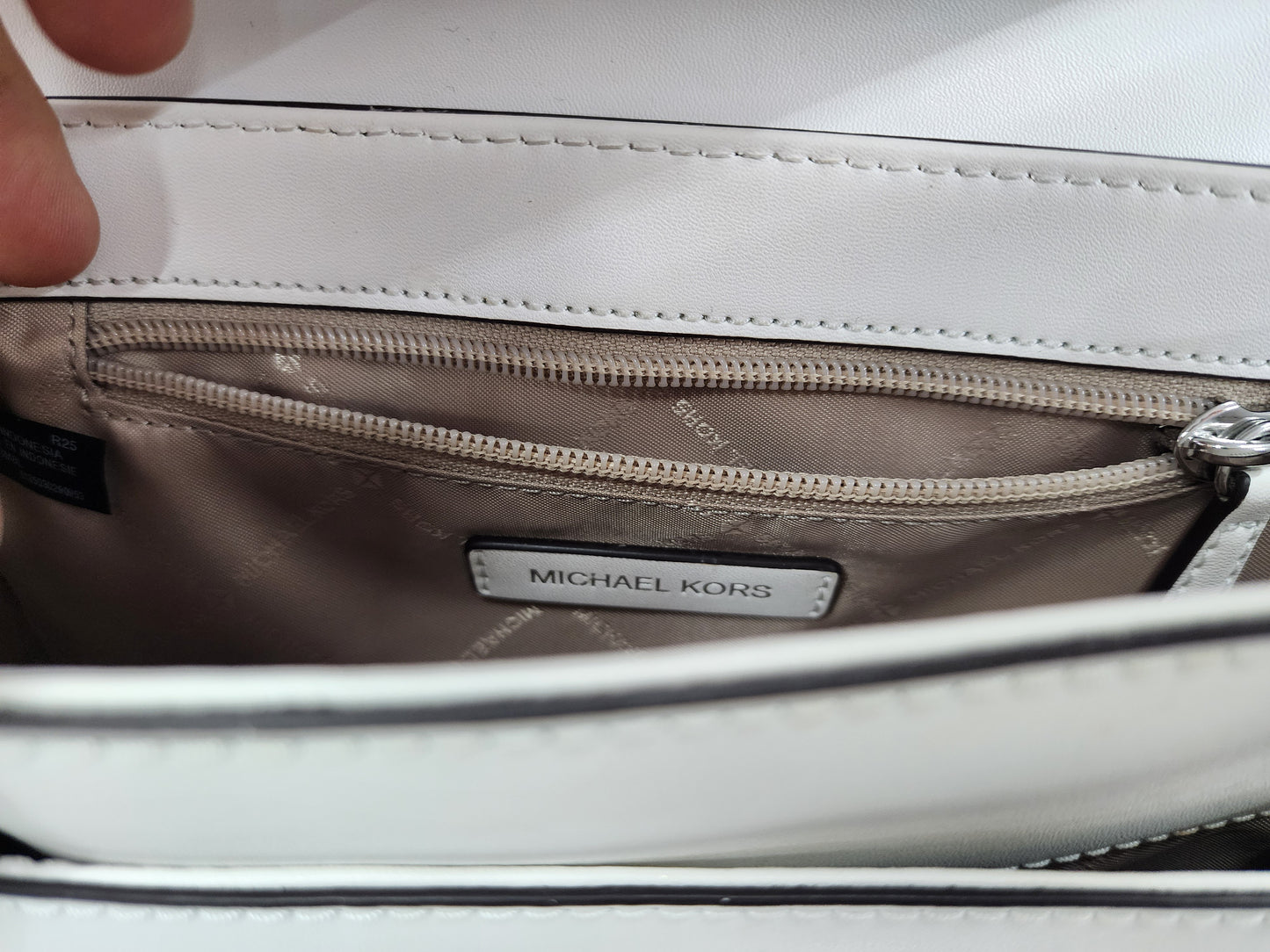 Michael Kors Crossbody Purse, White