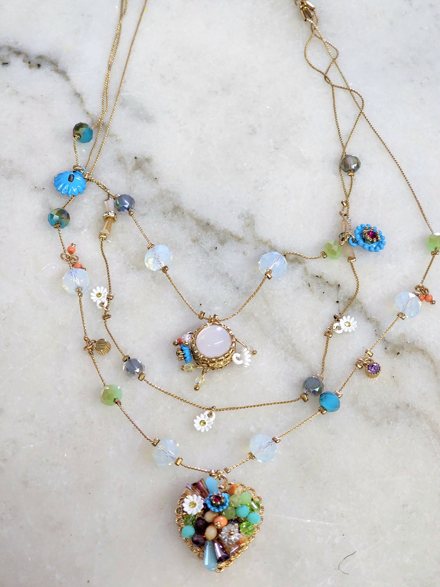 Betsy Johnson Multi-Strand Ethereal Fairy Necklace