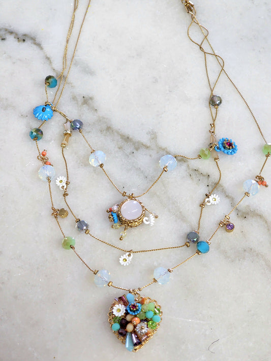 Betsy Johnson Multi-Strand Ethereal Fairy Necklace