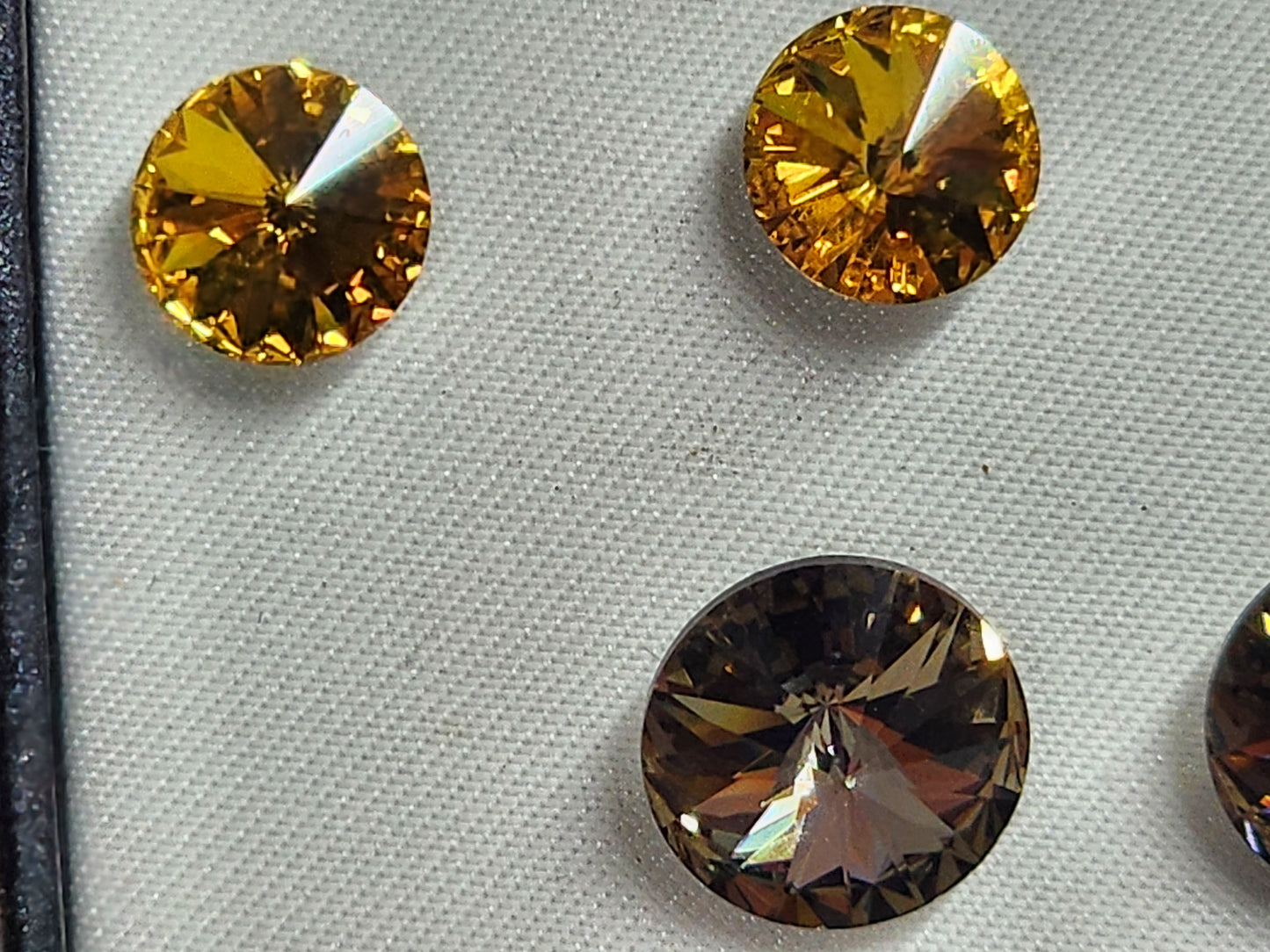 Glass Stud Earrings - Set of 3 NEW