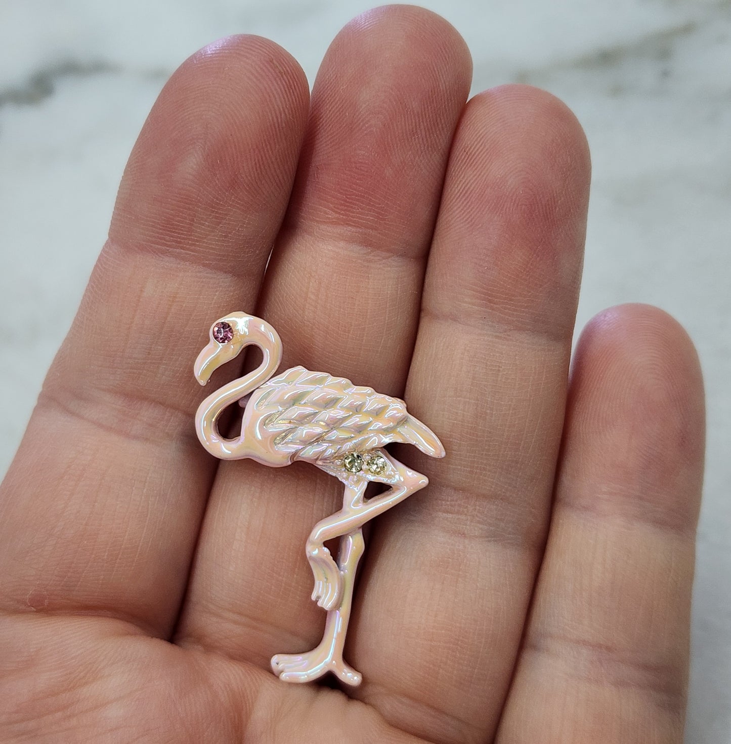 Flamingo Brooches - Set of 2