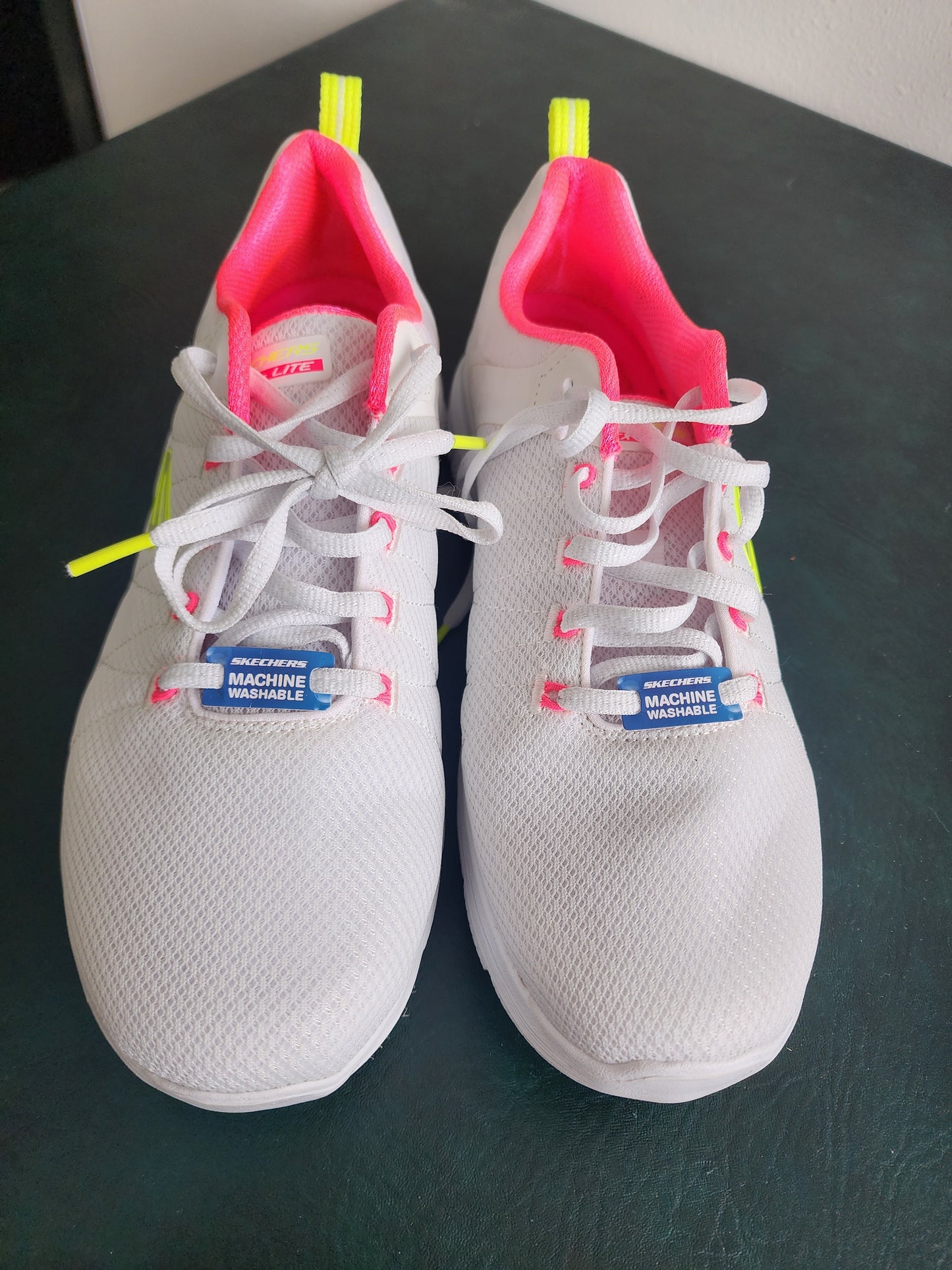 Skechers Shoes, White with Pink accents, Women's 10
