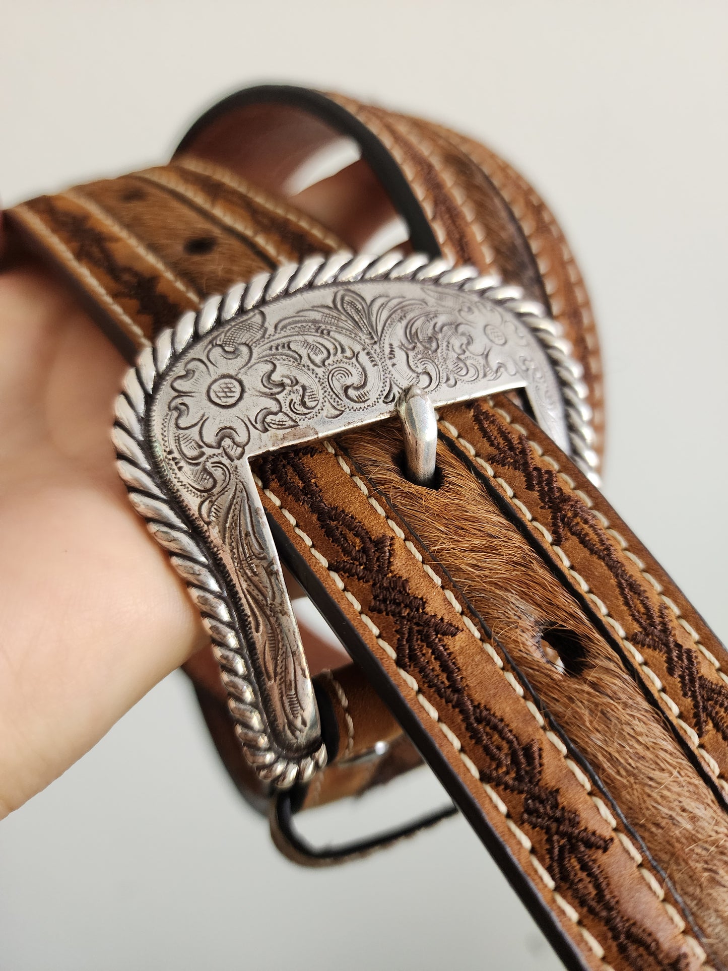 Nocona Men's Leather Belt, 32, retails for $70