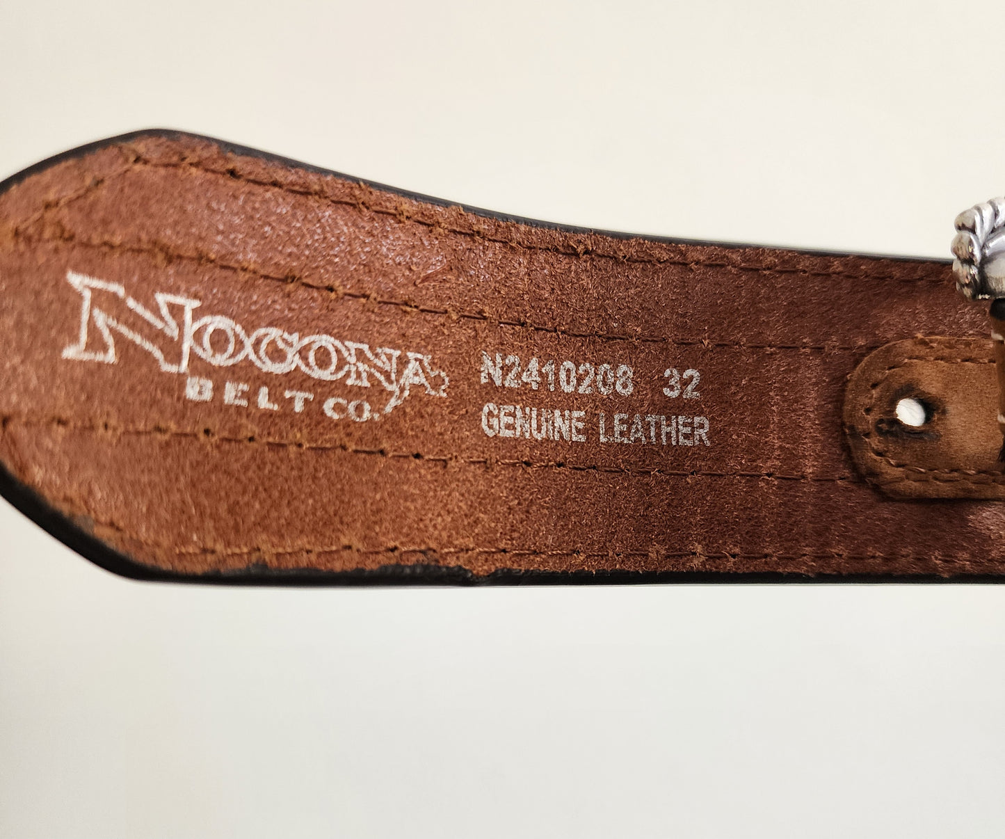 Nocona Men's Leather Belt, 32, retails for $70
