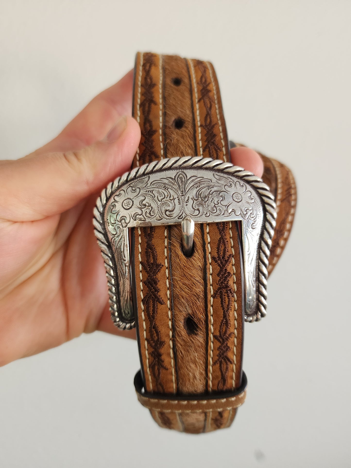 Nocona Men's Leather Belt, 32, retails for $70