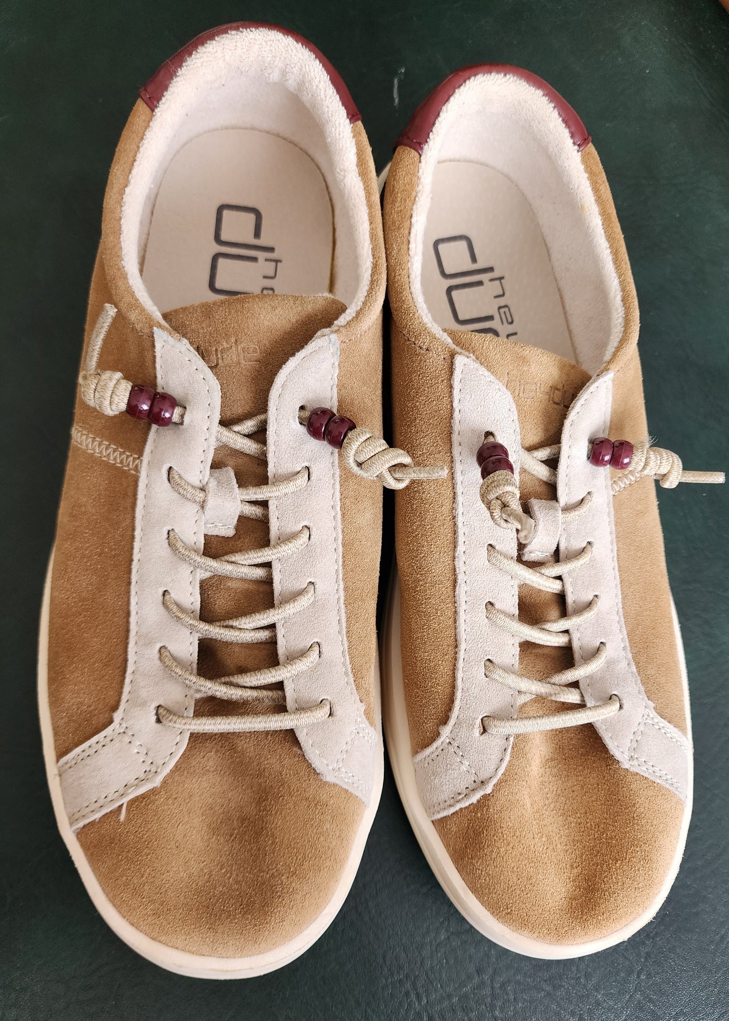 Hey Dude Tan Shoes, Women's 9