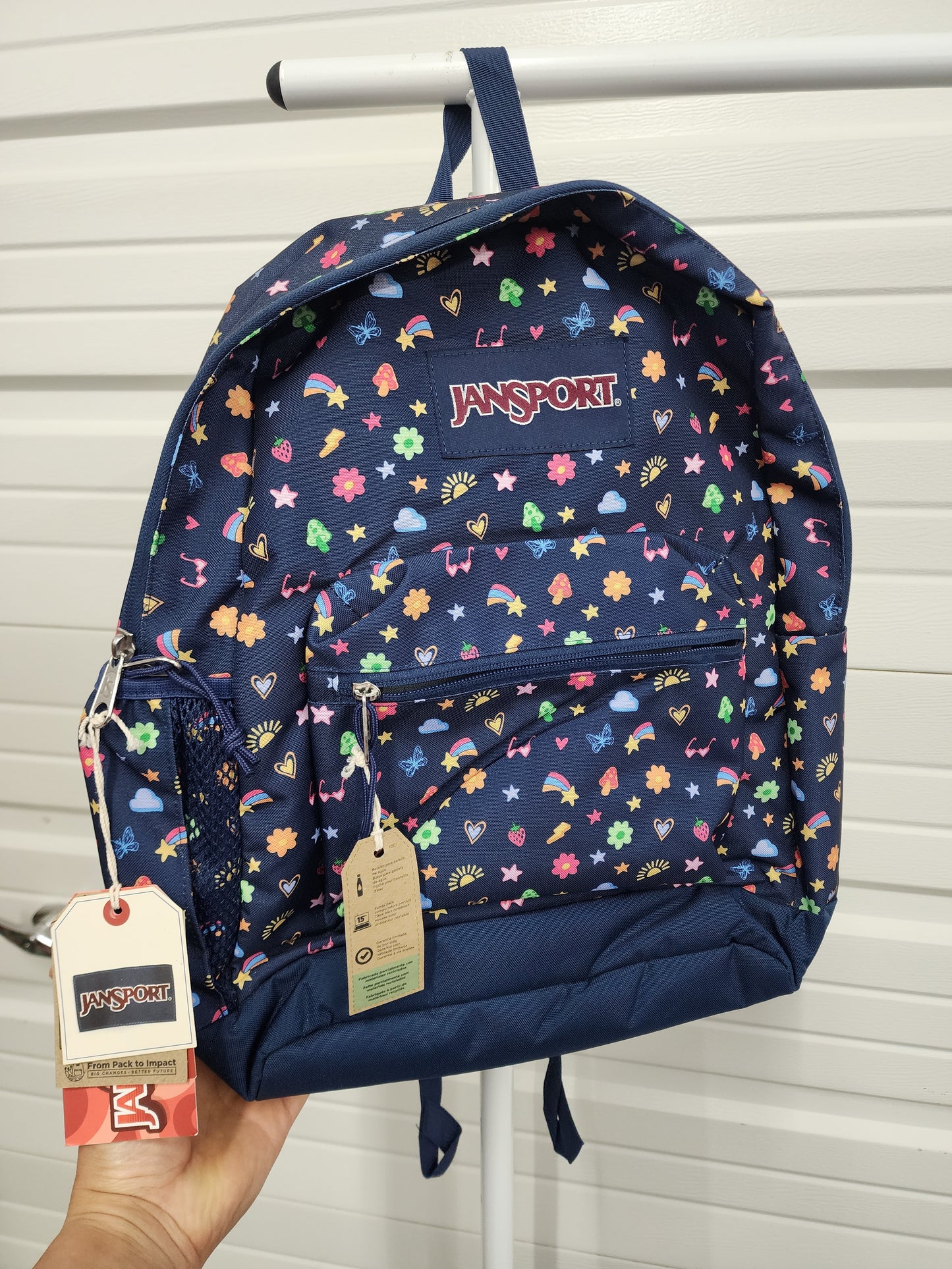 Jansport Backpack, "slice of fun" print, NWT