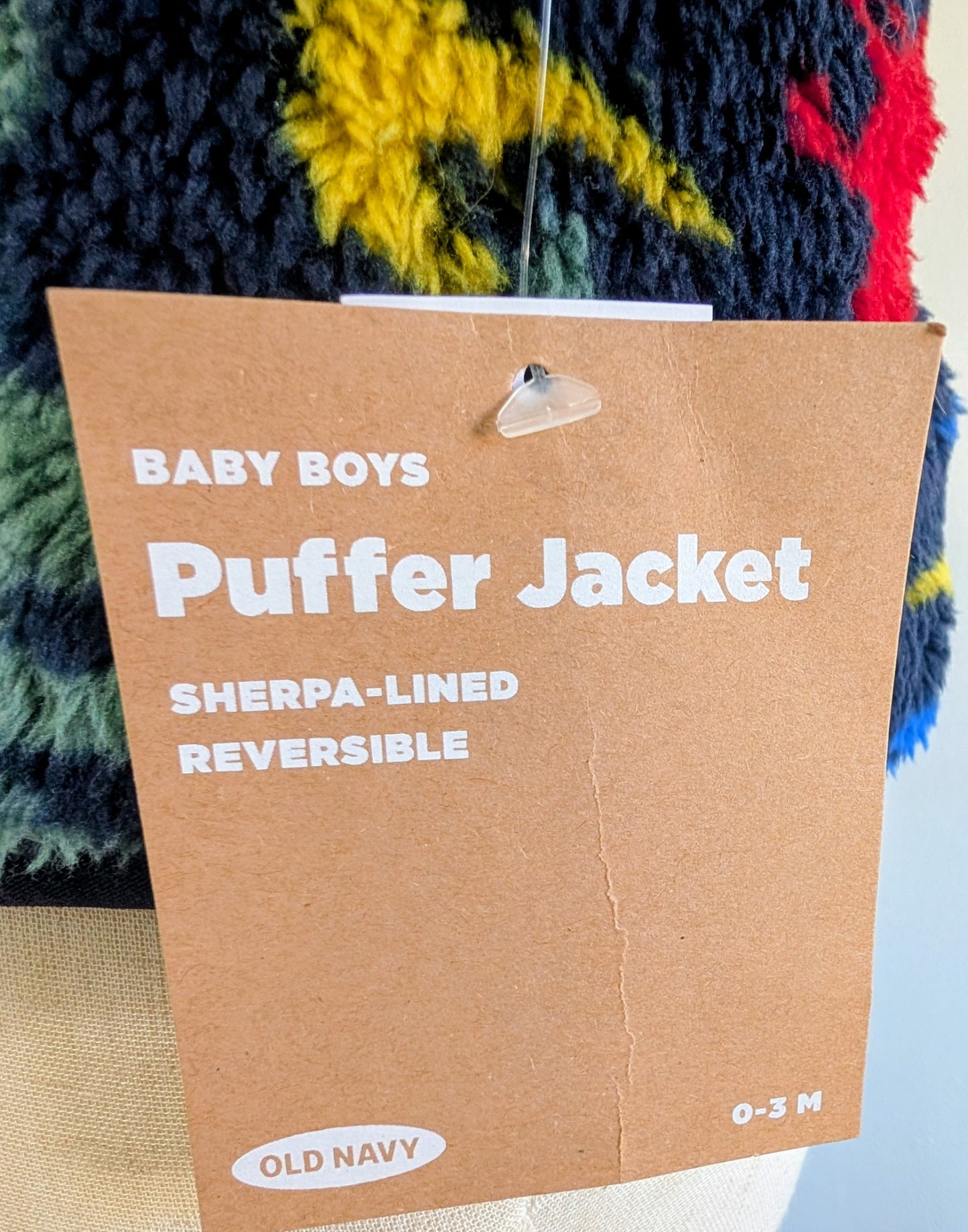 Old Navy reversible baby coat, size 0-3 mos, NWT!