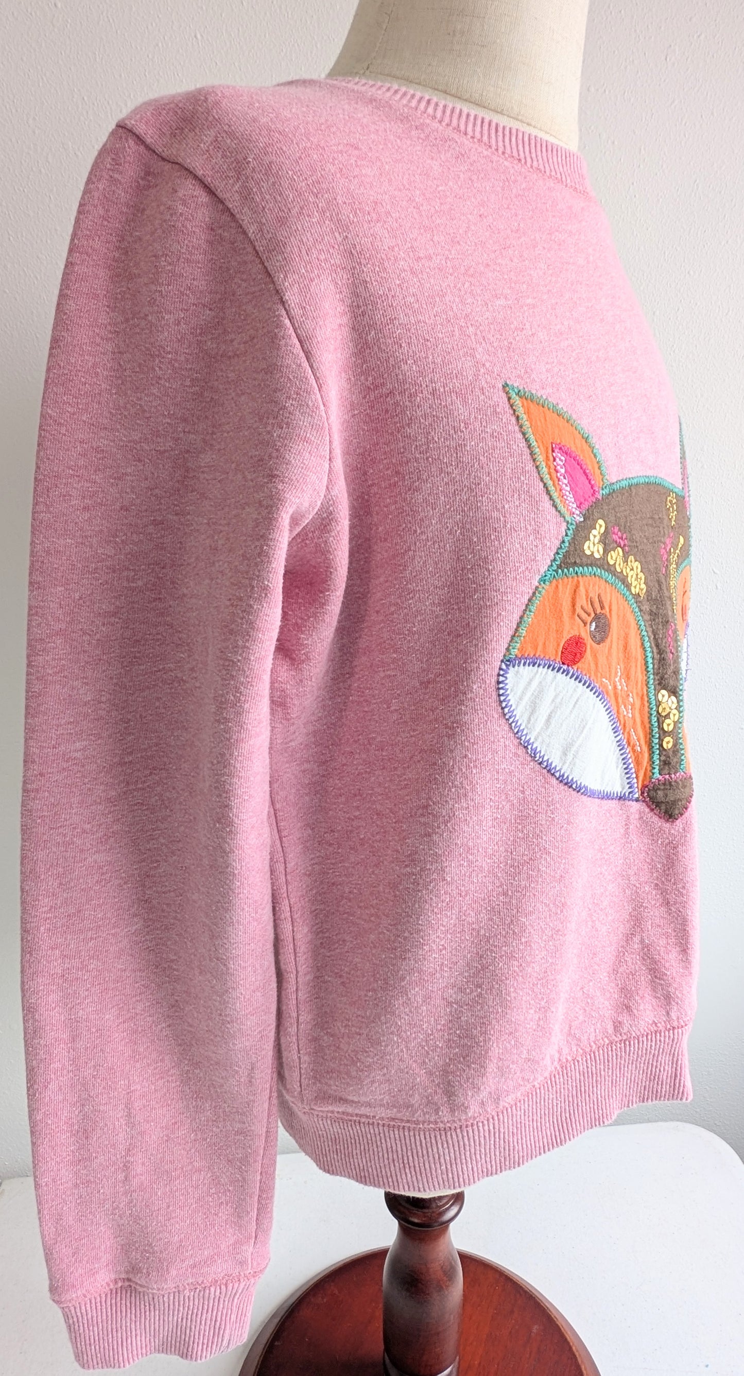 Mini Boden Fox Sweatshirt, size 9/10 yrs