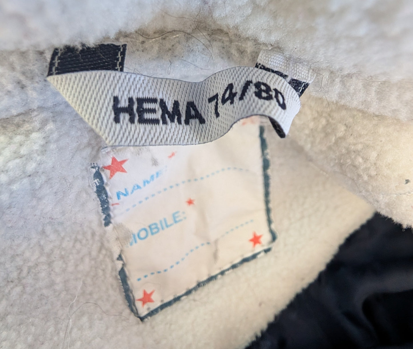 Star Snowsuit, Hema brand, 6-12 months