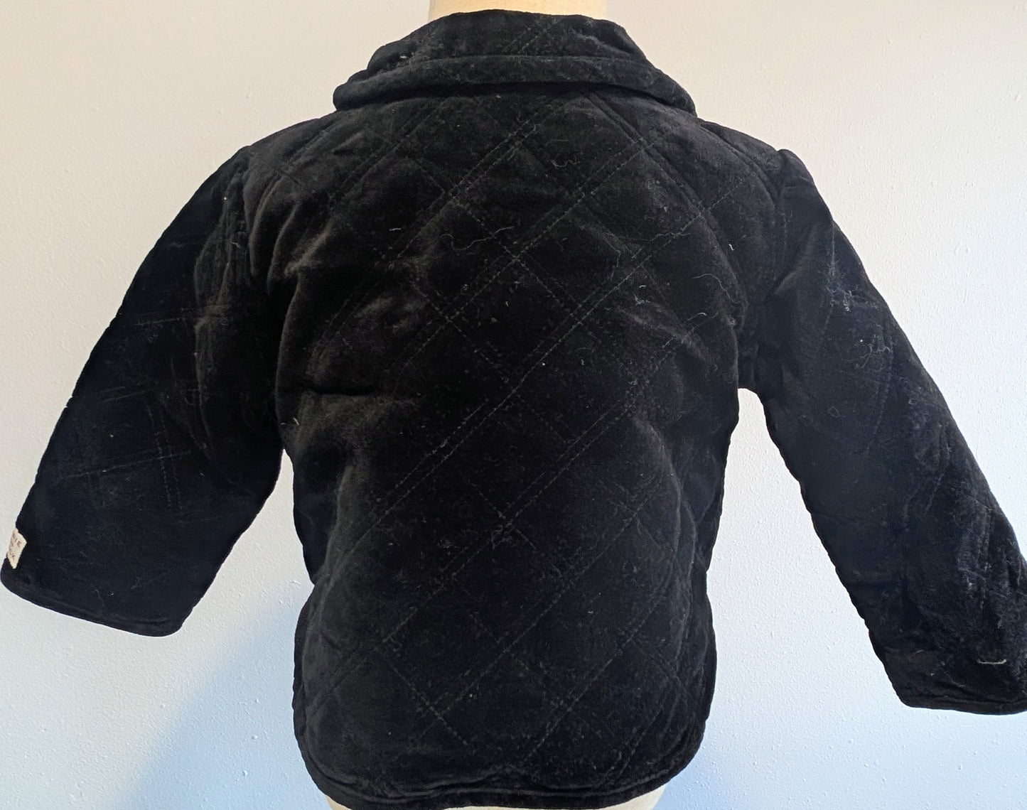 Janie & Jack black velvet jacket, 12-18 mos