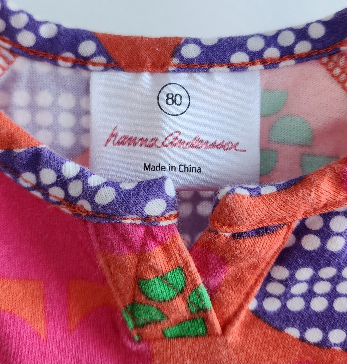 Hanna Andersson top, size 80 (baby)