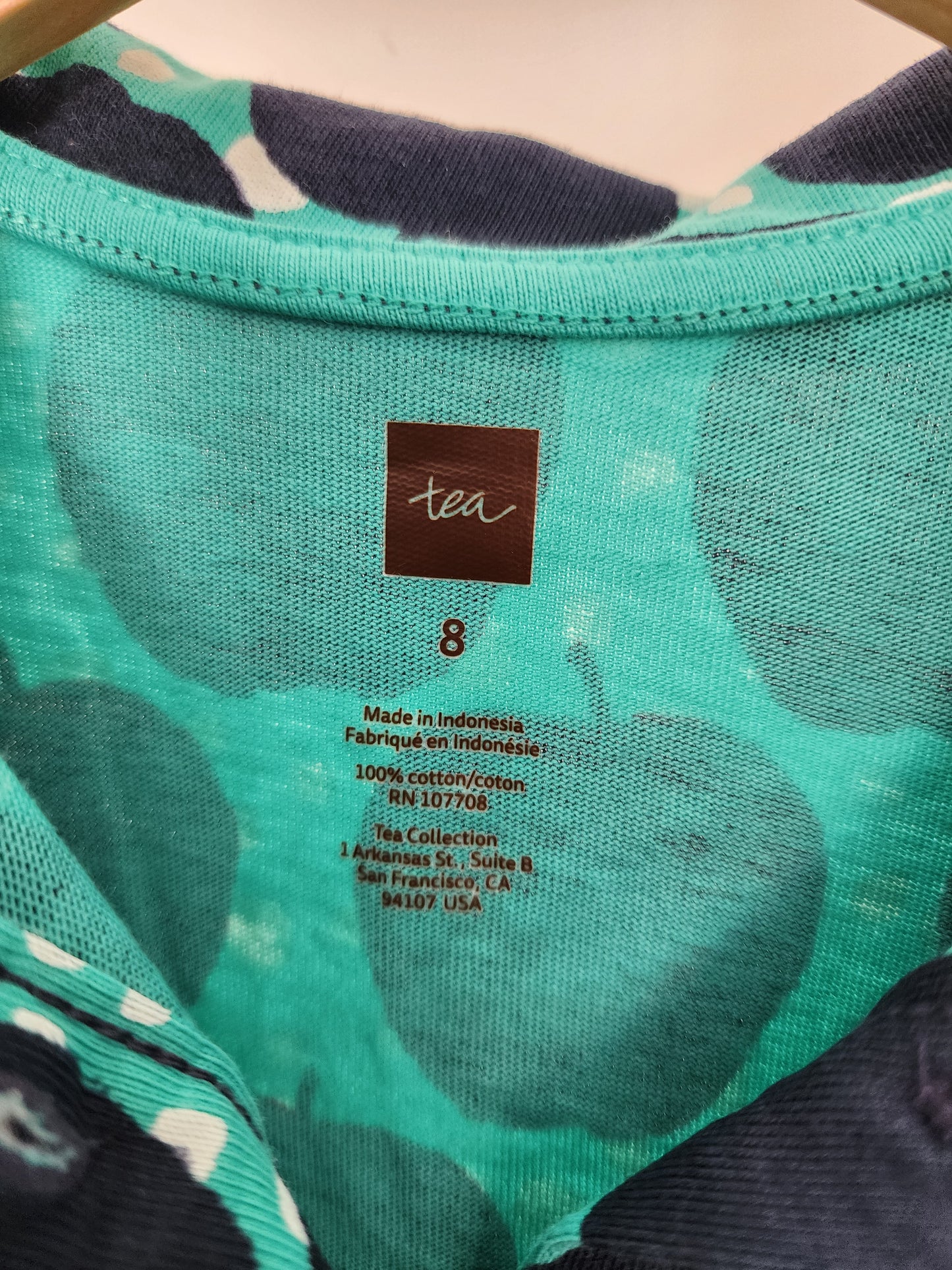 Tea Collection Apple Dress, size 8 (kids)