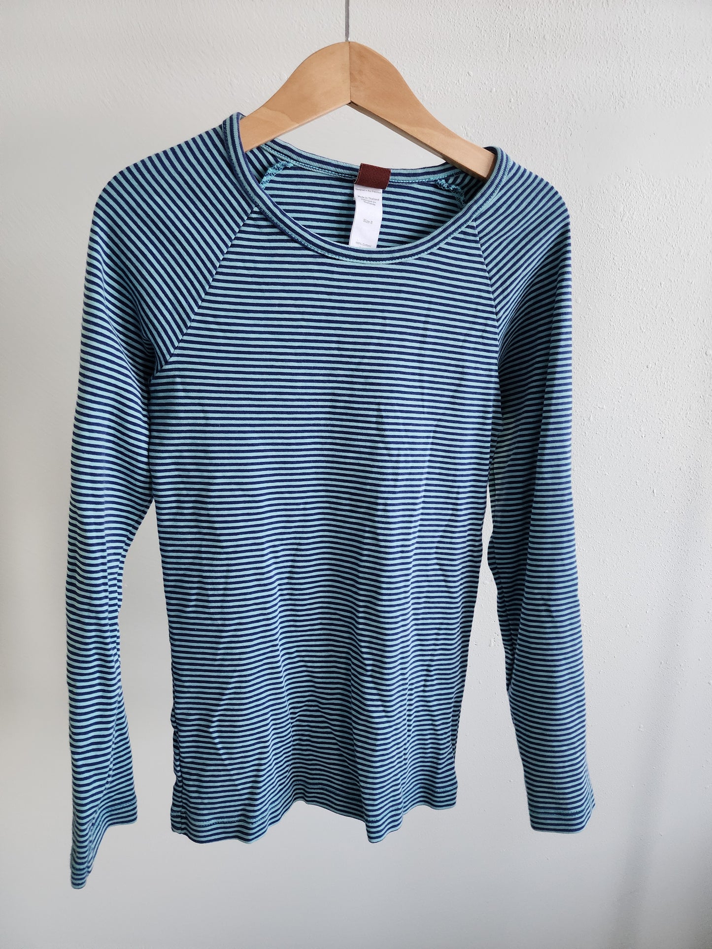 Tea Collection long sleeve striped shirt, size 8 (kids)