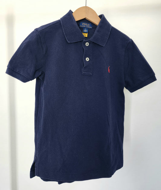 Polo Ralph Lauren navy shirt, size 6 (kids)
