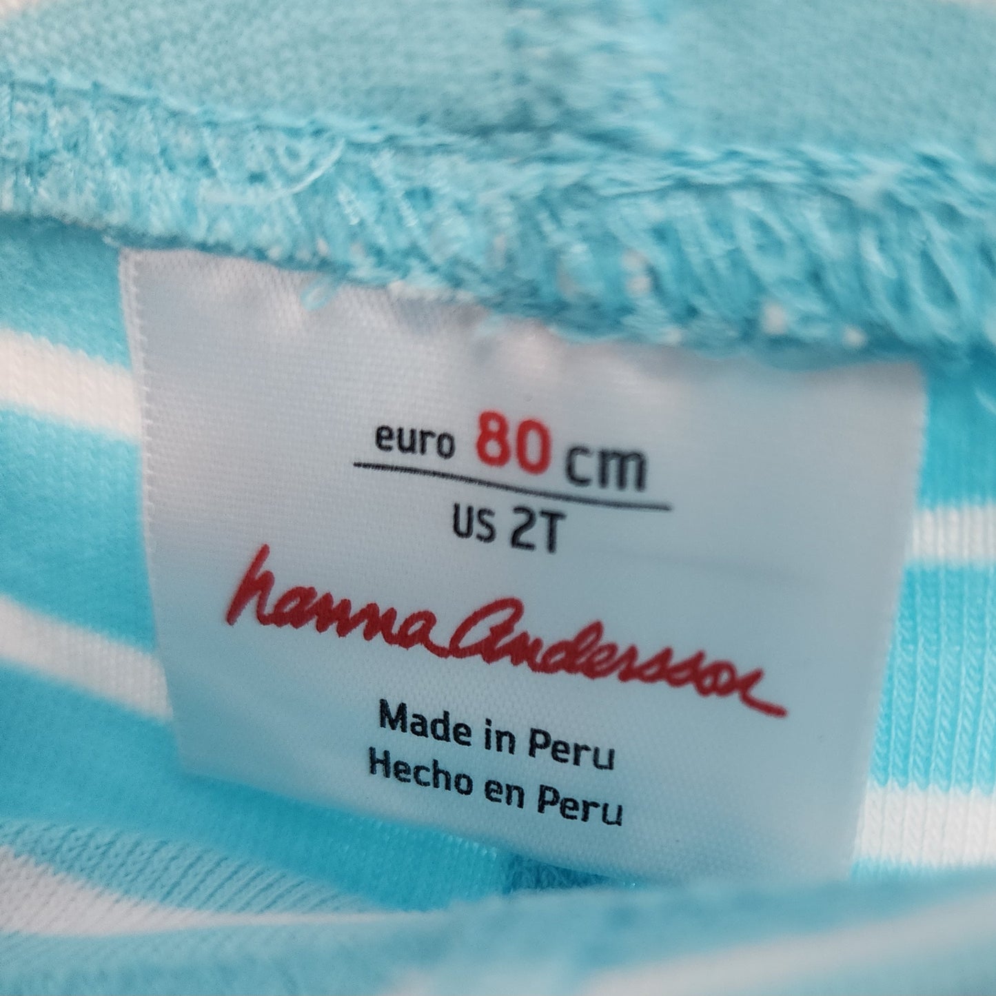Hanna Andersson set: dress and shorts, size 80 (baby)