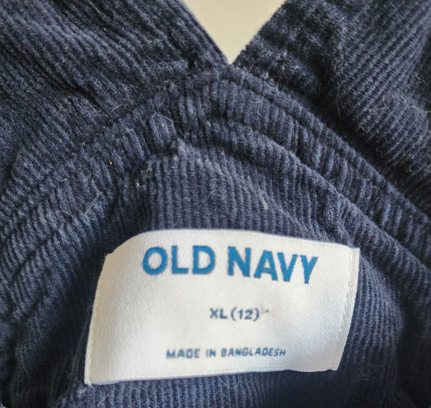 Old Navy Blue Corduroy Jumper, Size 12 (Kids)
