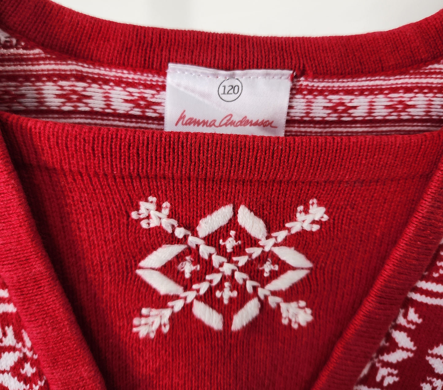 Hanna Andersson Red Sweater Dress, Size 120 (Kids)