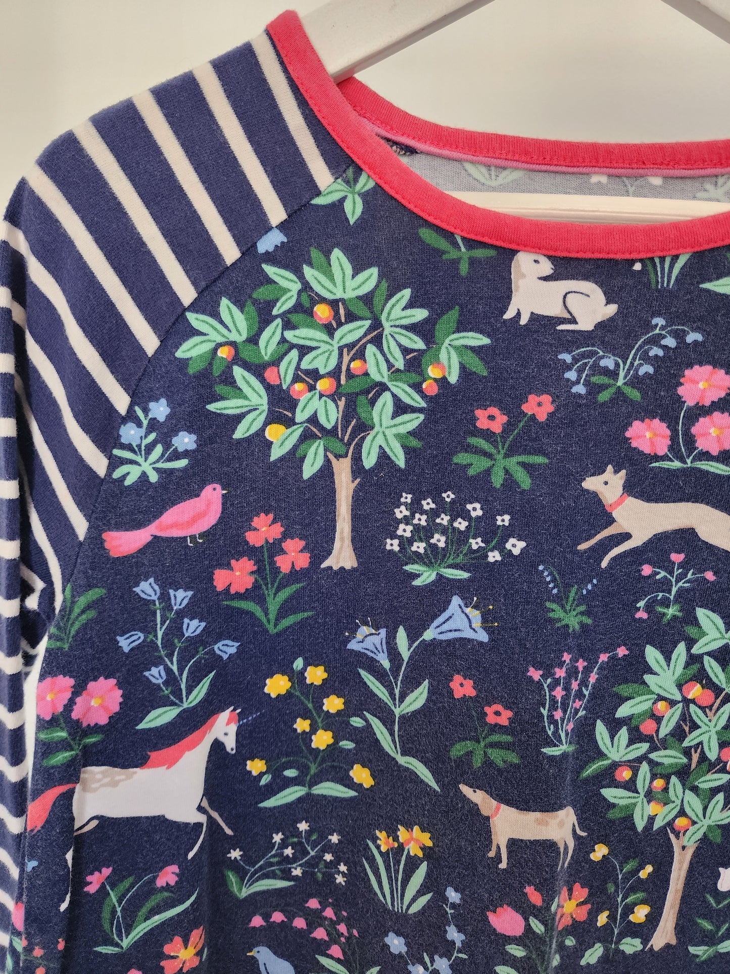 Mini Boden Woodland Dress, Size 7/8 (Kids)
