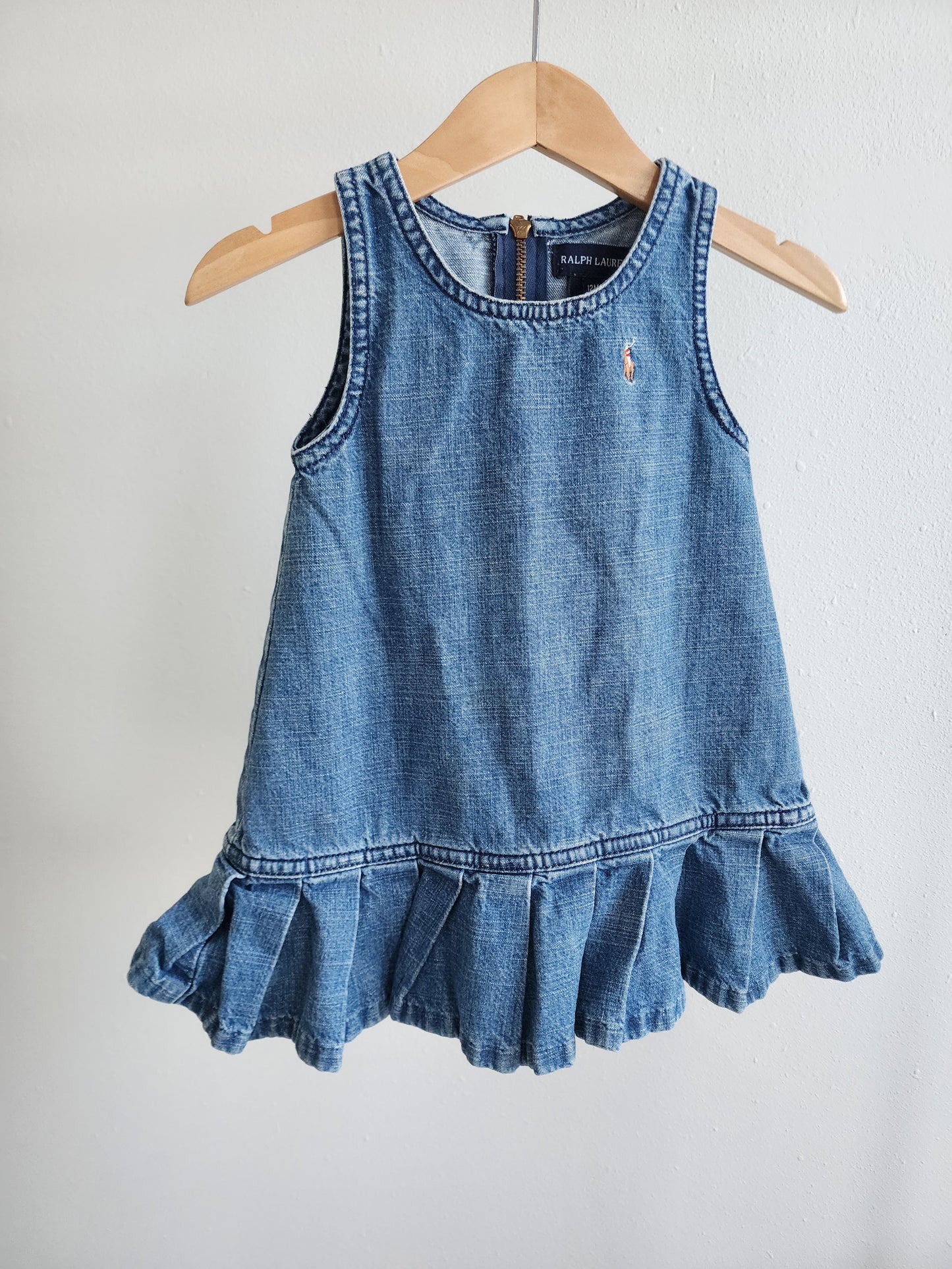 Ralph Lauren denim dress, size 12m (baby)