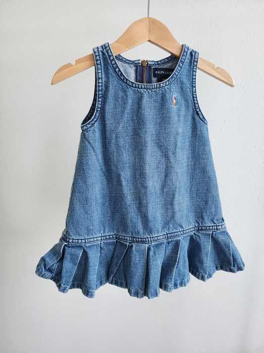 Ralph Lauren denim dress, size 12m (baby)